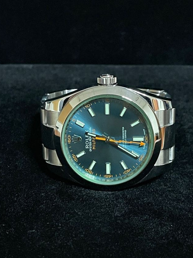 2022 Rolex Milgauss 116400GV Blue Dial SS Oyster With Papers 40mm