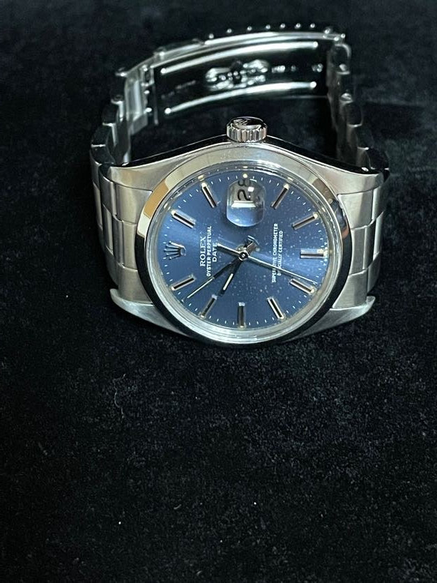 1978 Rolex Date 1500 Blue Dial SS Oyster No Papers 34mm