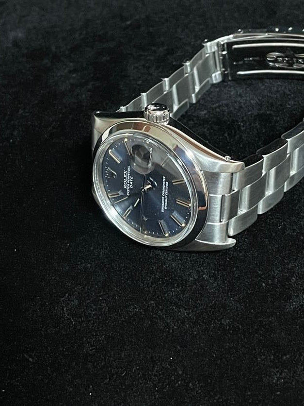 1978 Rolex Date 1500 Blue Dial SS Oyster No Papers 34mm