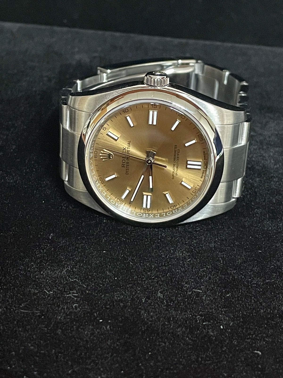 2018 Rolex Oyster Perpetual 116000 White Grape Dial SS Oyster No Papers 36mm