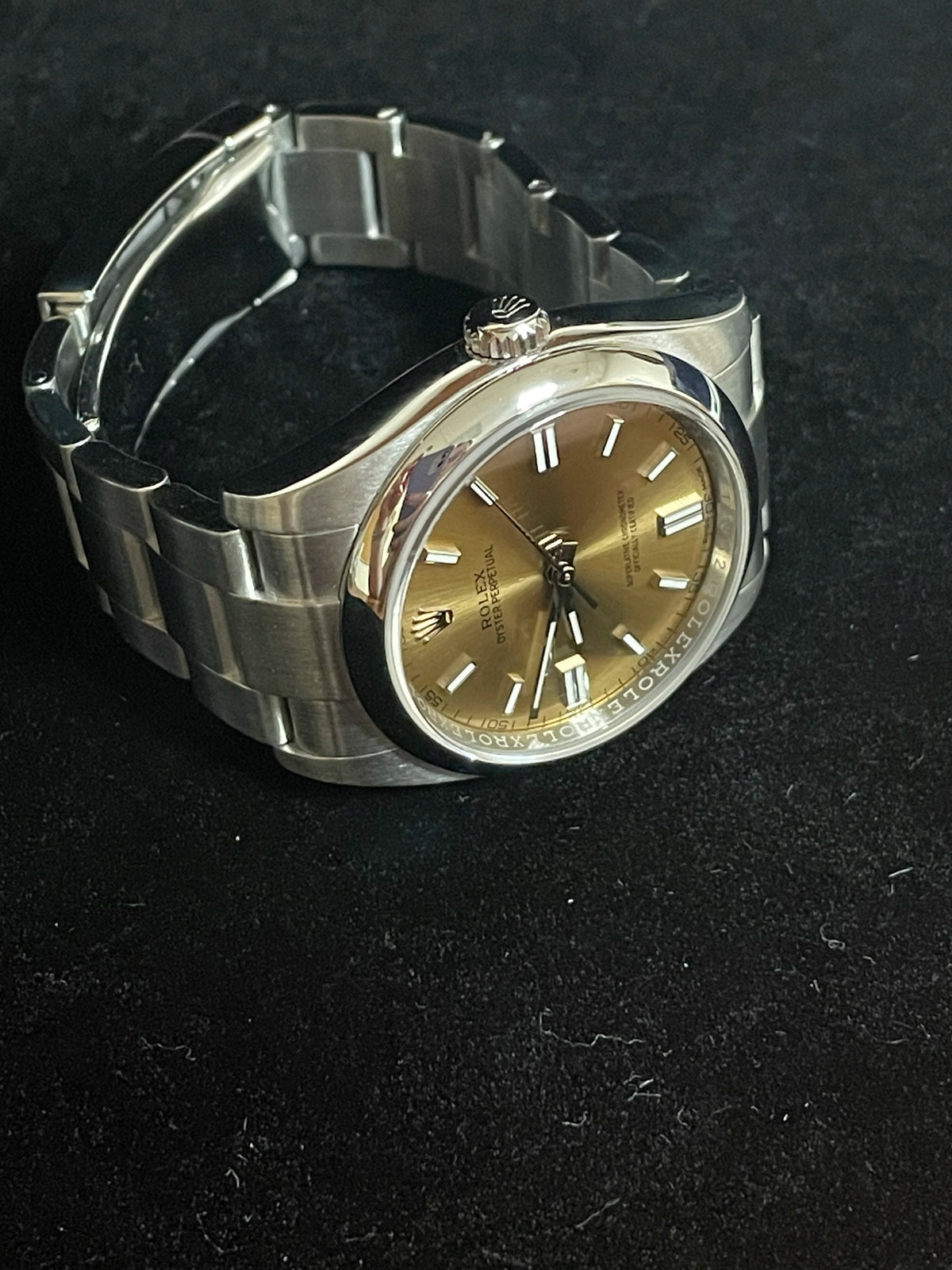 2018 Rolex Oyster Perpetual 116000 White Grape Dial SS Oyster No Papers 36mm