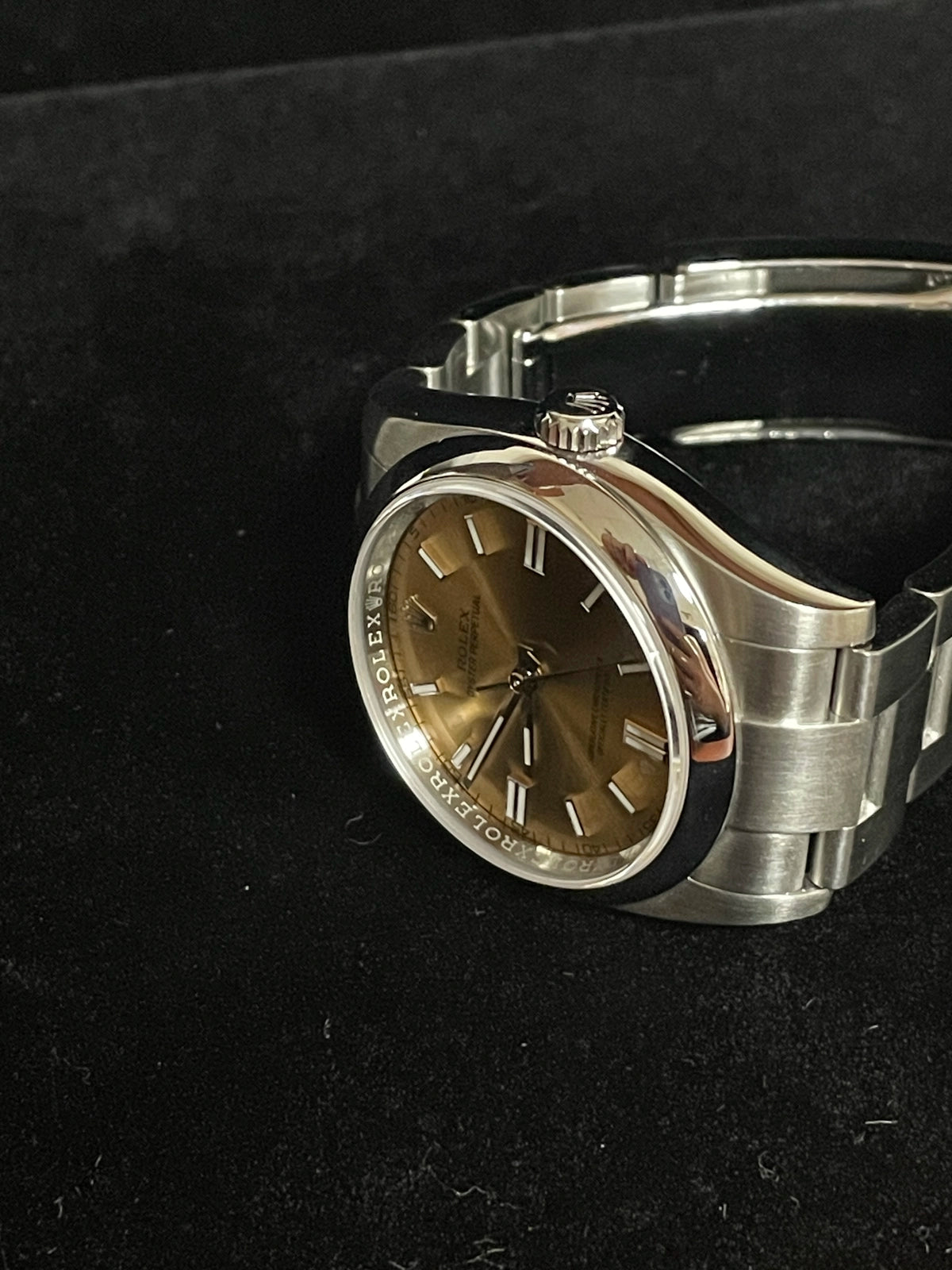 2018 Rolex Oyster Perpetual 116000 White Grape Dial SS Oyster No Papers 36mm