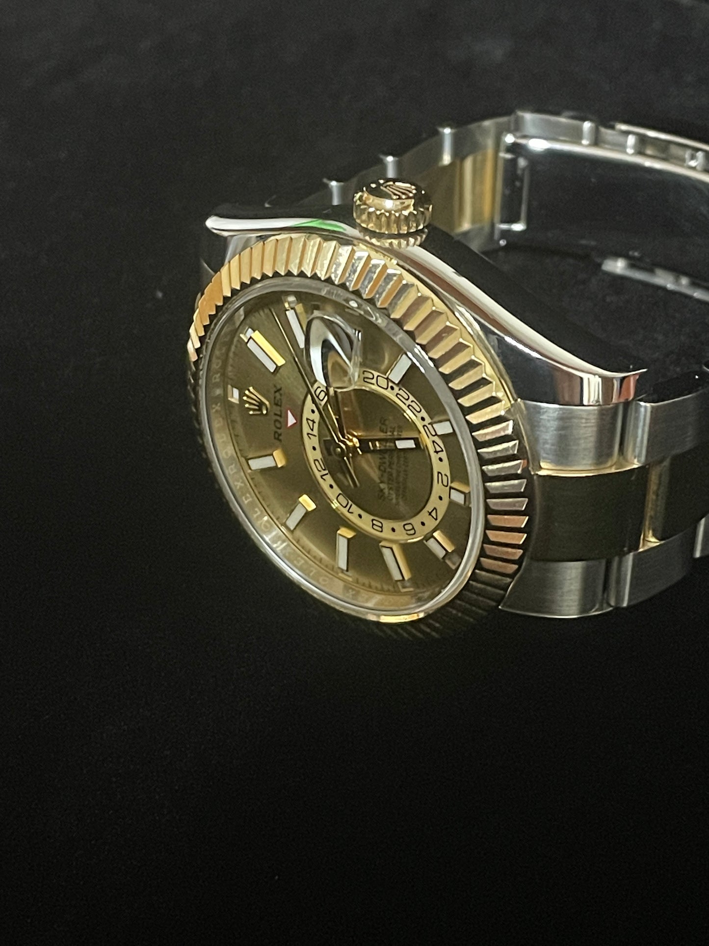 2021 Rolex Sky-Dweller 326933 Champagne Dial TT 18kt Oyster With Papers 42mm