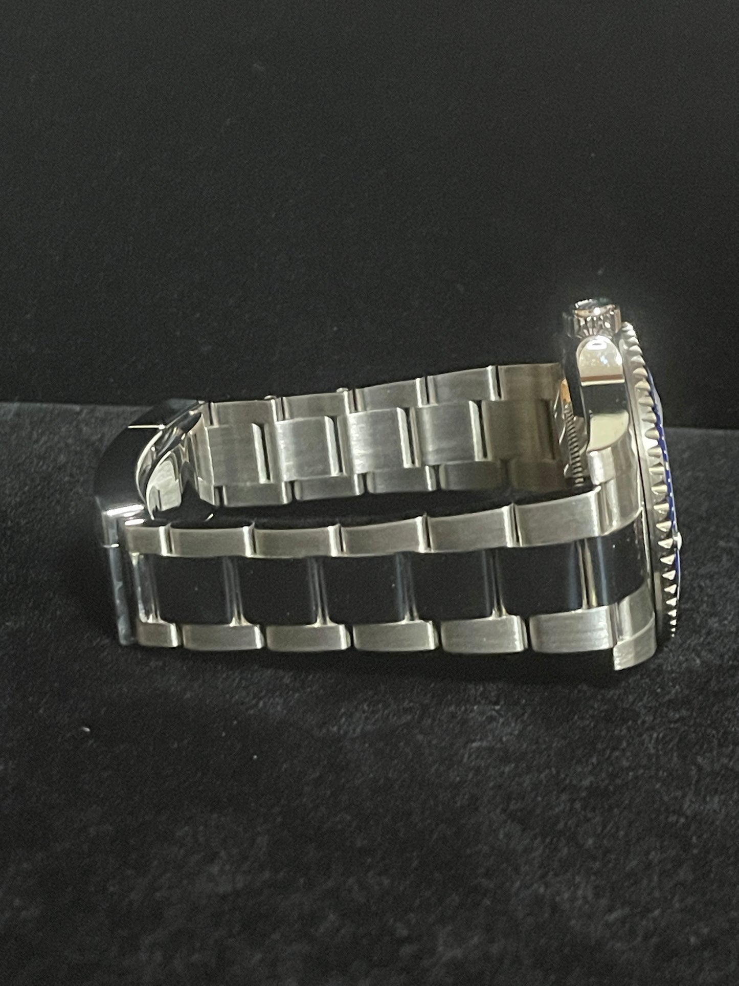 2010 Rolex Submariner 116619 Serti Blue Diamond Dial 18k Oyster With Papers 40mm
