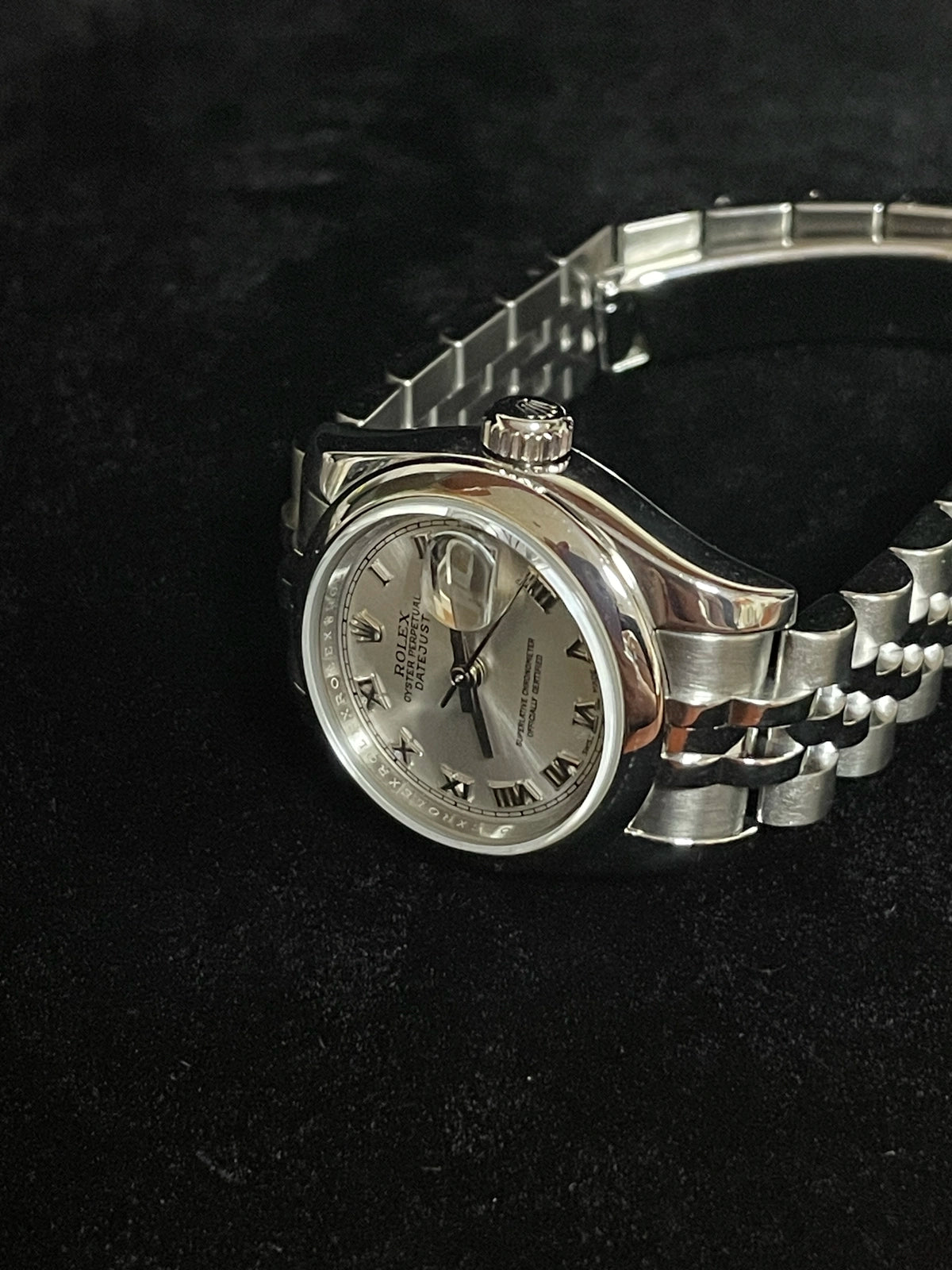 2007 Rolex Ladies Datejust 179160 Silver Roman Dial SS Jubilee No Papers 26mm