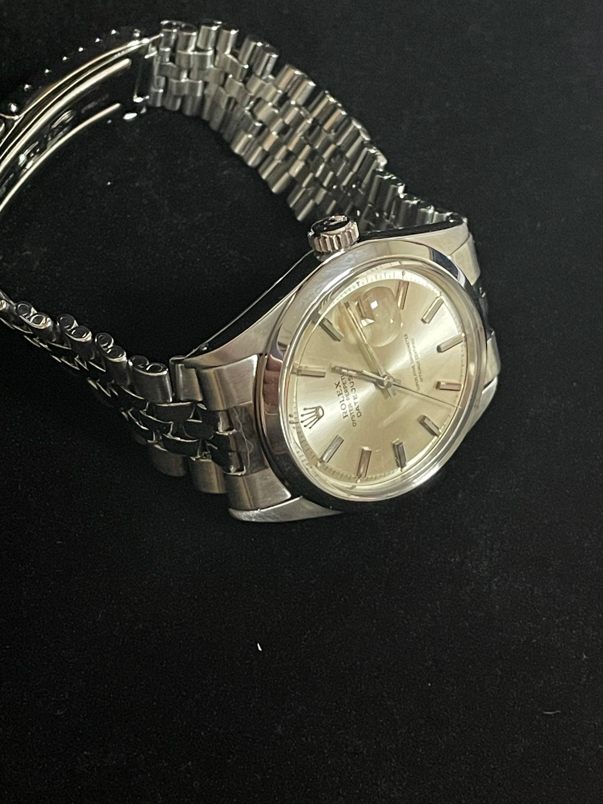 Rolex Datejust 1600 Silver Dial SS Folded Jubilee No Papers 36mm