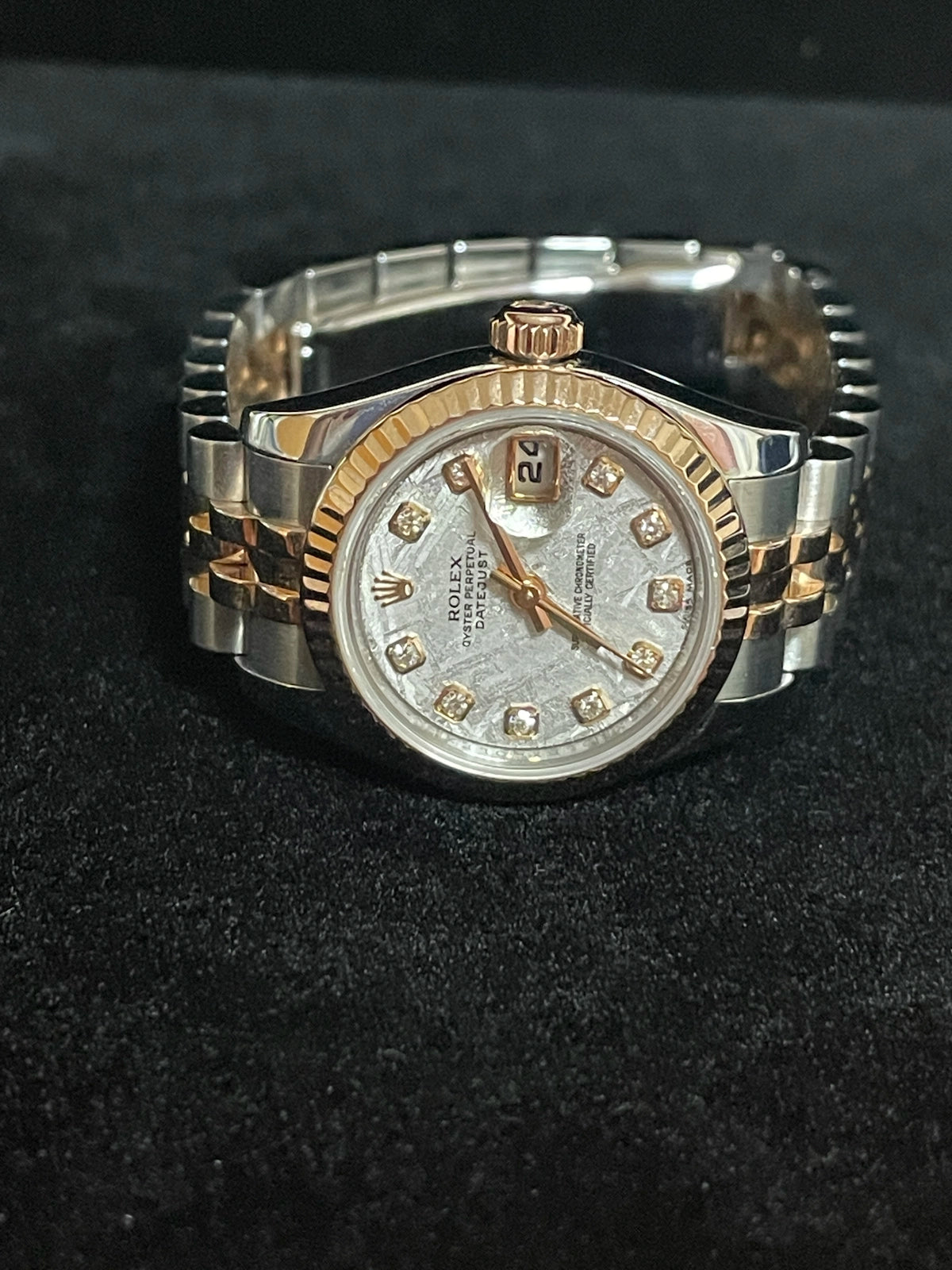 2008 Rolex Datejust 179171 Meteorite Diamond Dial TT Jubilee No Papers 26mm