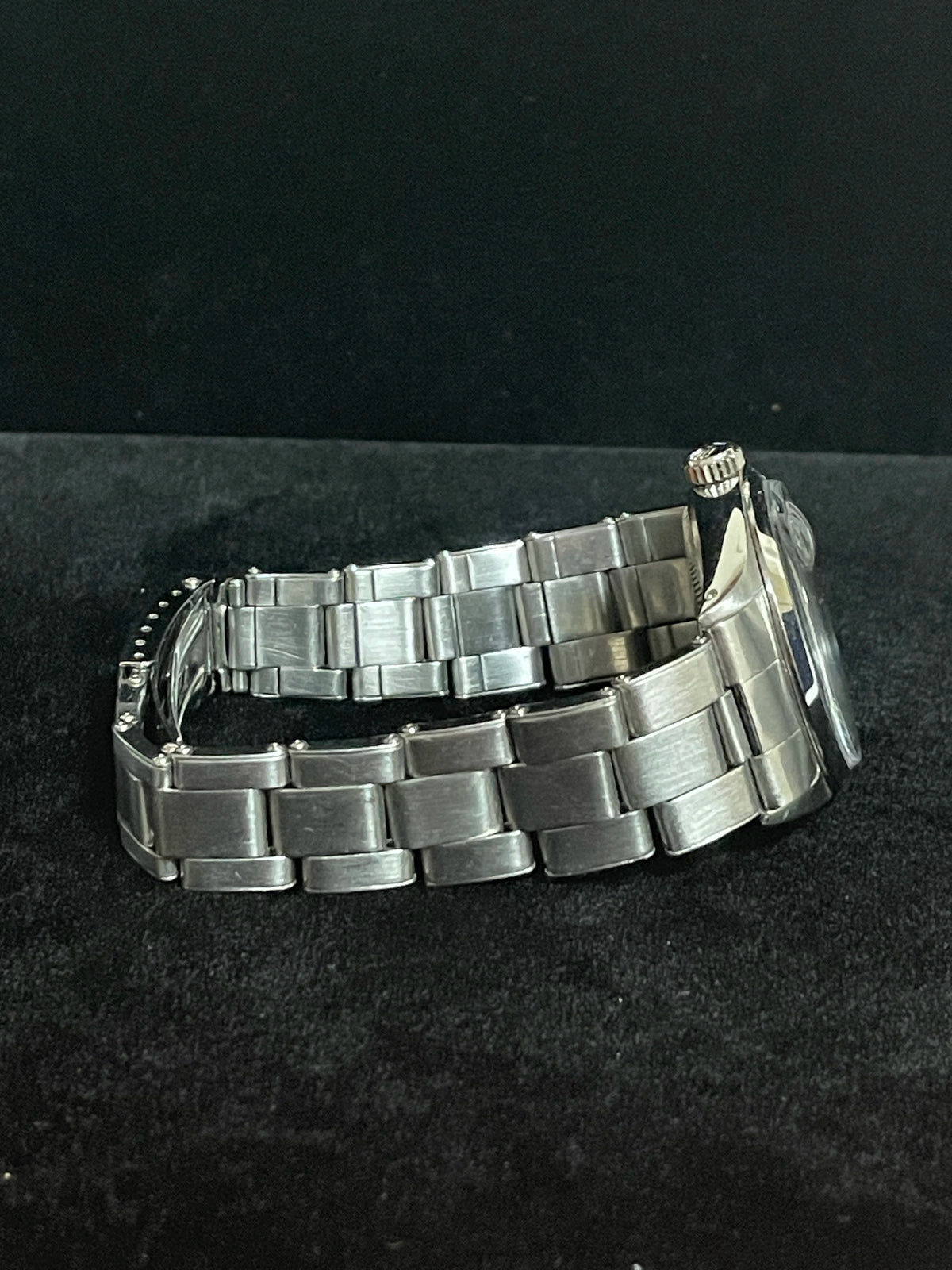 1971 Rolex Date 1500 Black Dial SS Oyster Rivet No Papers 34mm