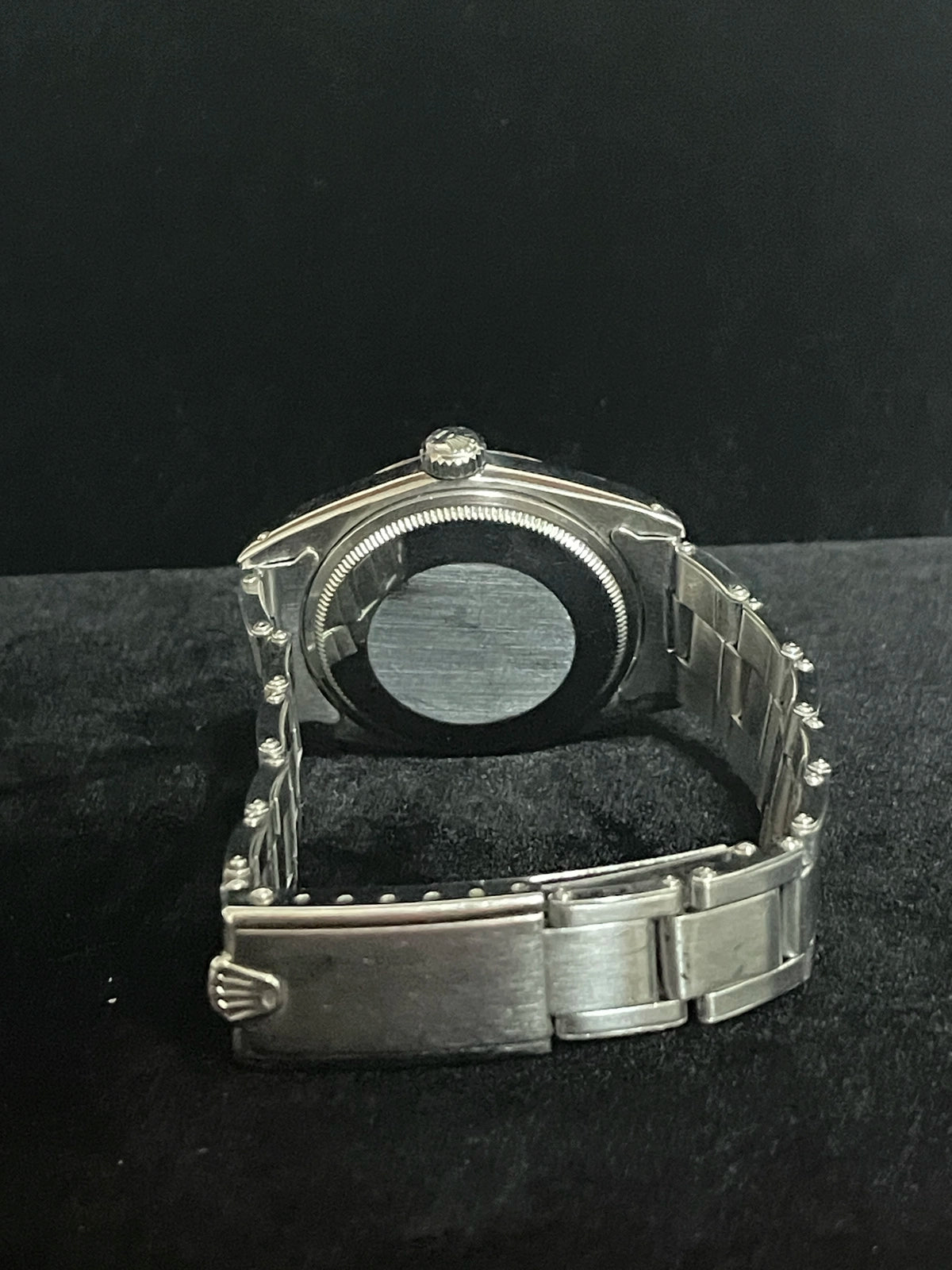 1971 Rolex Date 1500 Black Dial SS Oyster Rivet No Papers 34mm