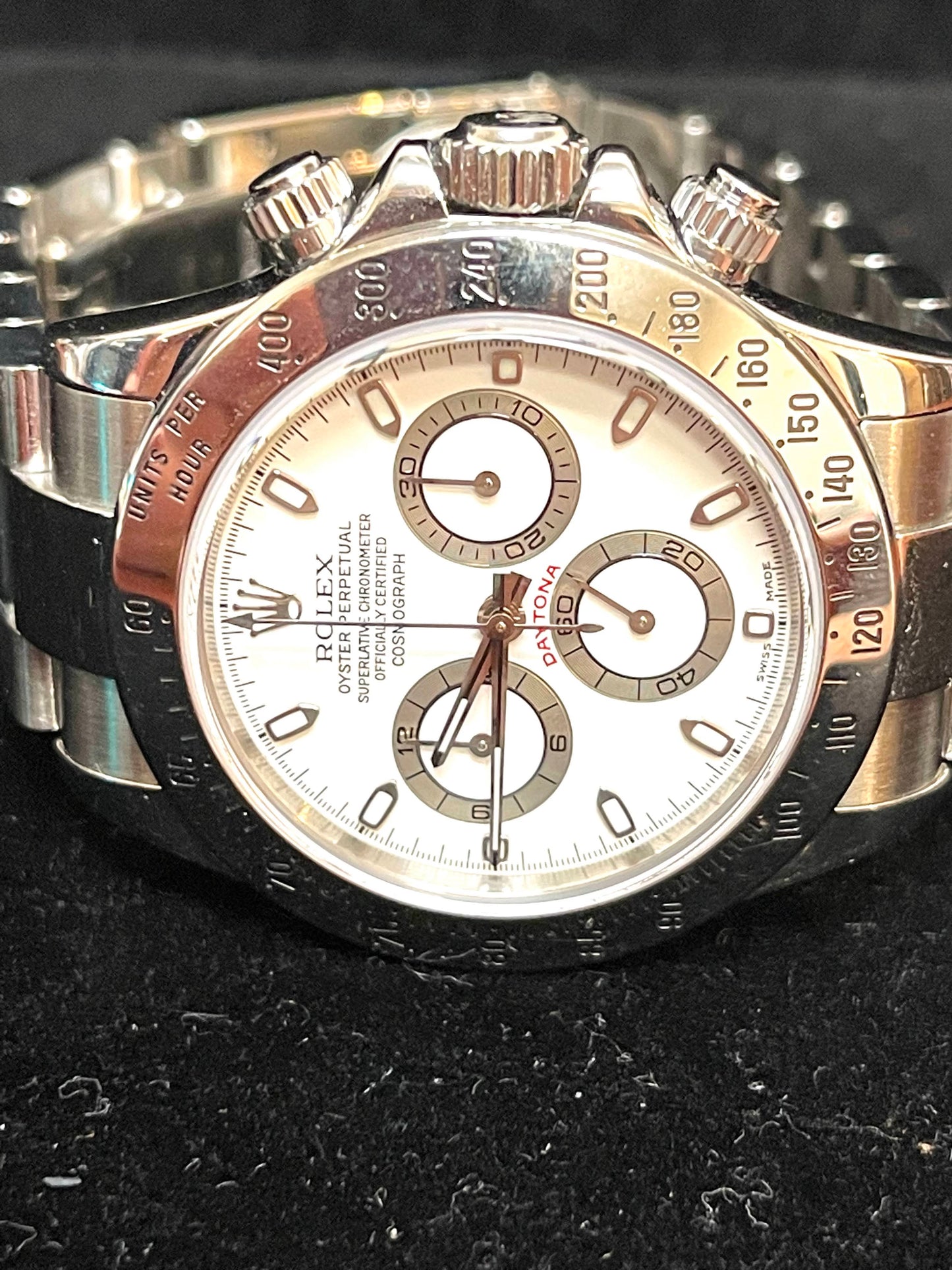 2003 Rolex Daytona 116520 White Dial SS Oyster With Papers 40mm