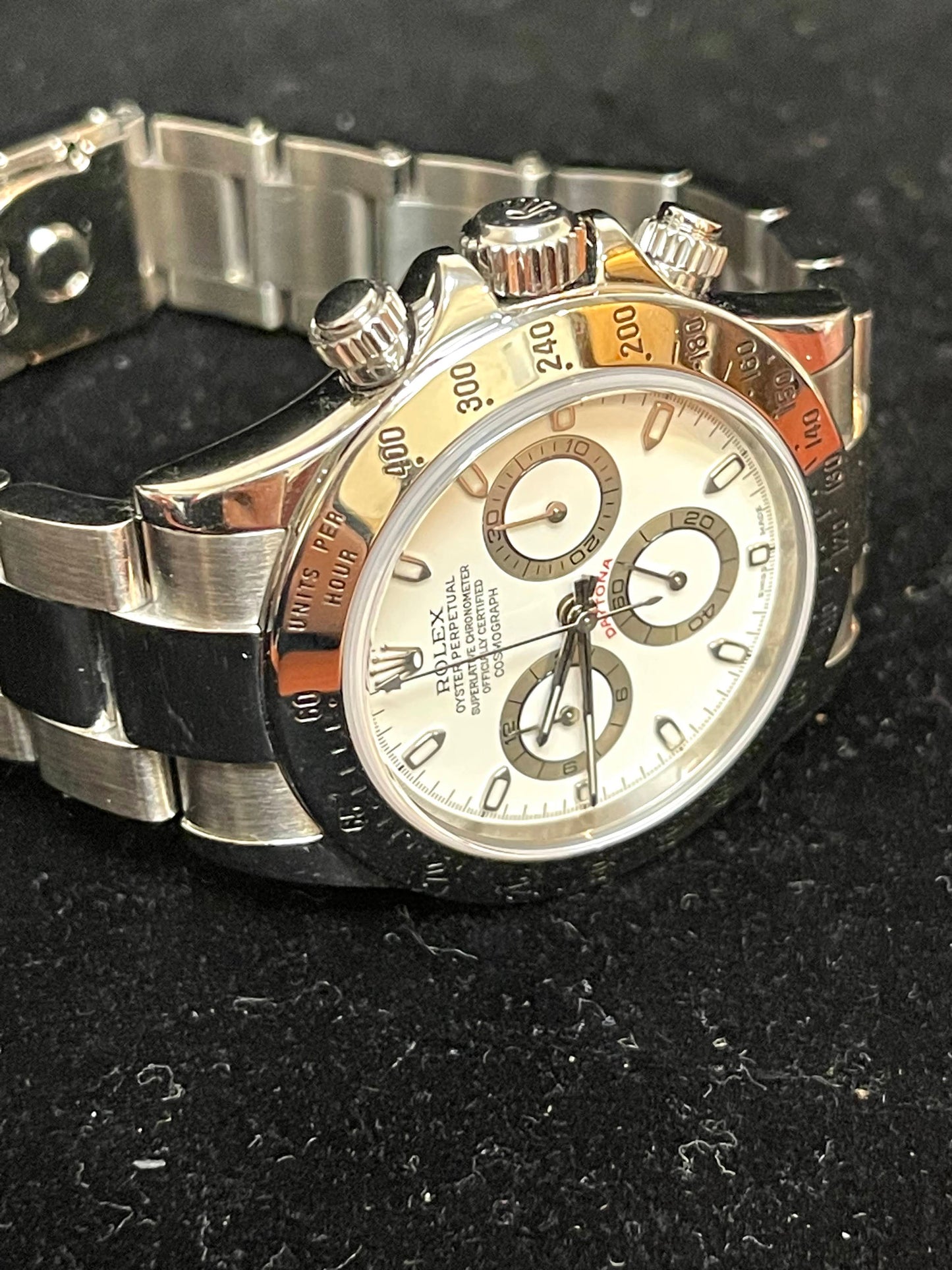 2003 Rolex Daytona 116520 White Dial SS Oyster With Papers 40mm