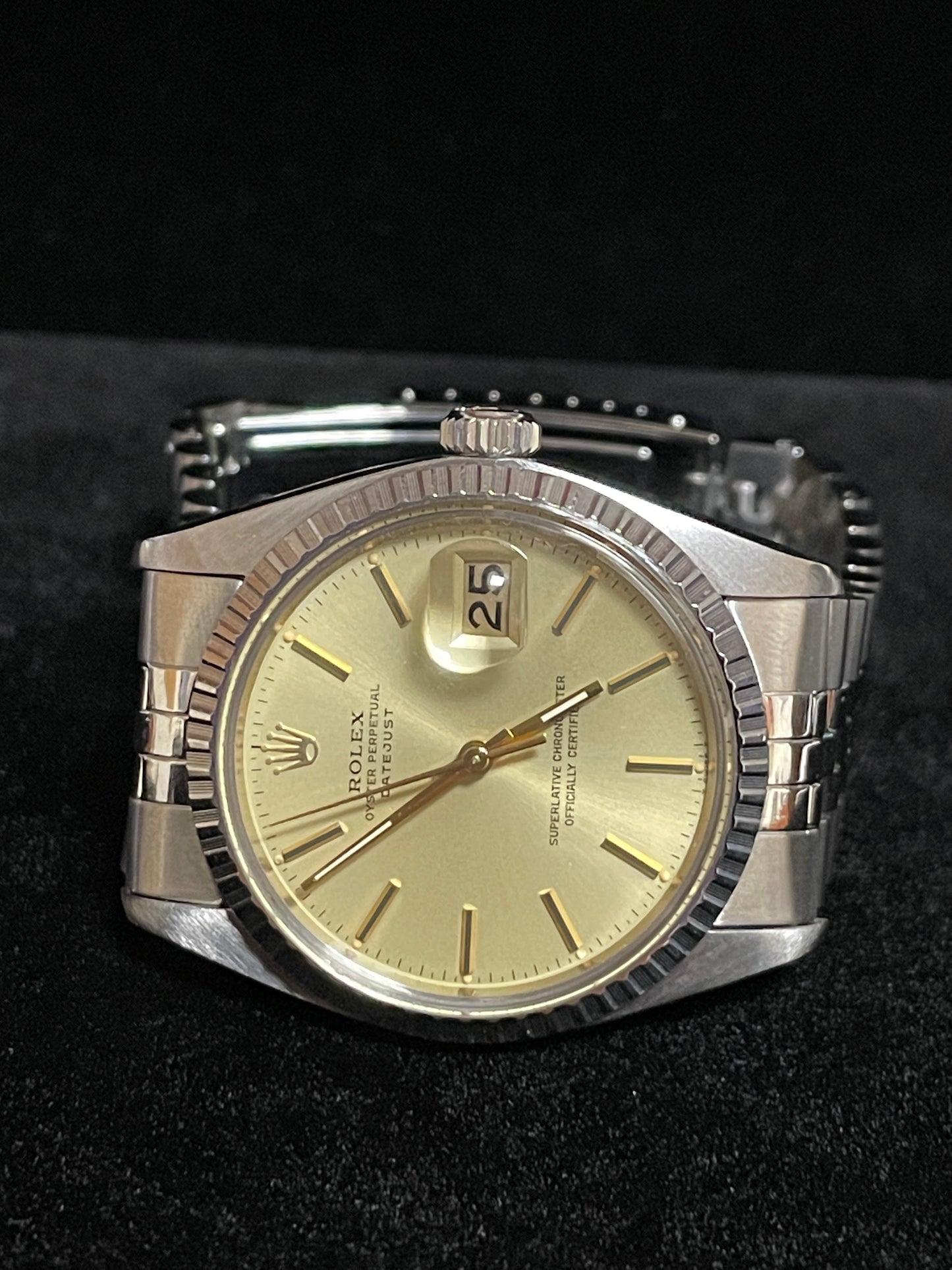 1979 Rolex Datejust 16030 Champagne Dial SS Jubilee No Papers 36mm