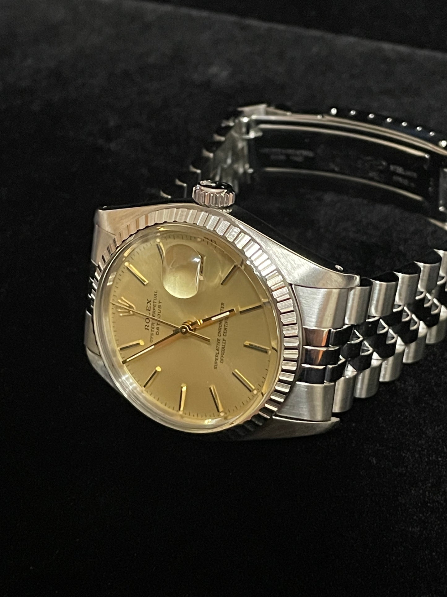 1979 Rolex Datejust 16030 Champagne Dial SS Jubilee No Papers 36mm