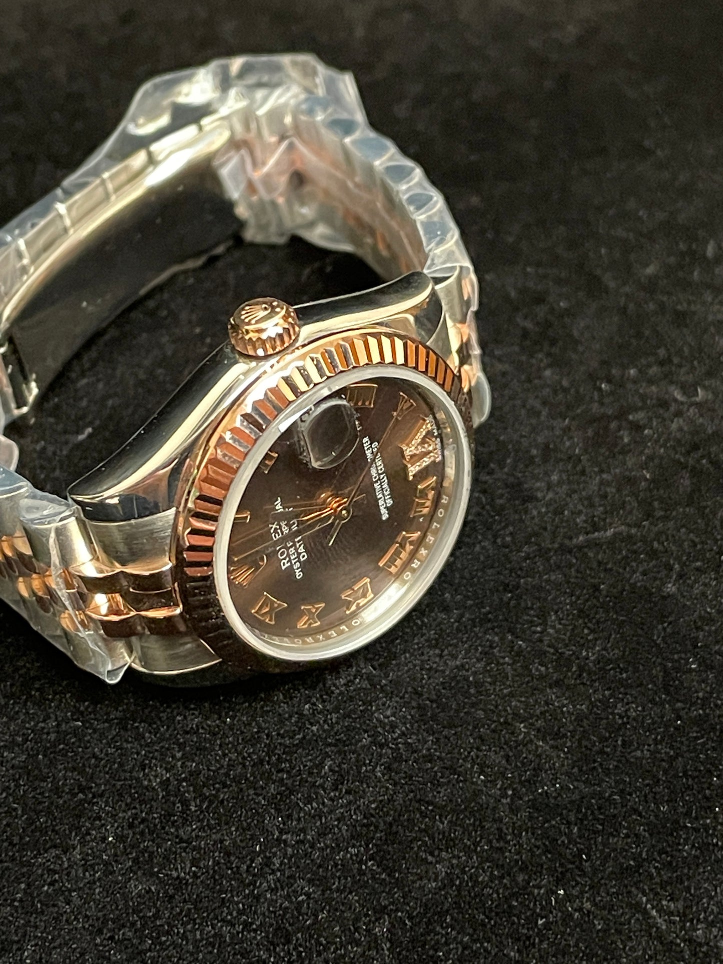 2018 Rolex Datejust 178241 Chocolate Diamond Dial TT Jubilee Rose W Papers 31mm
