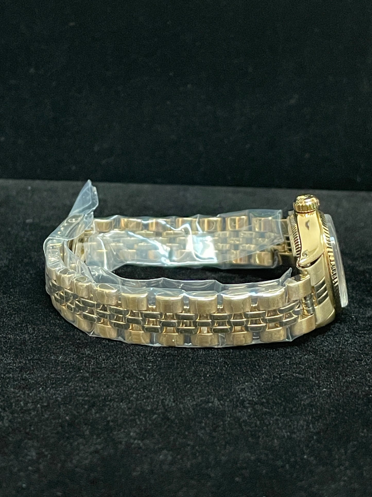 1978 Rolex Ladies Oyster Perpetual 6719 Champagne Dial Jubilee YG 14kt 26mm
