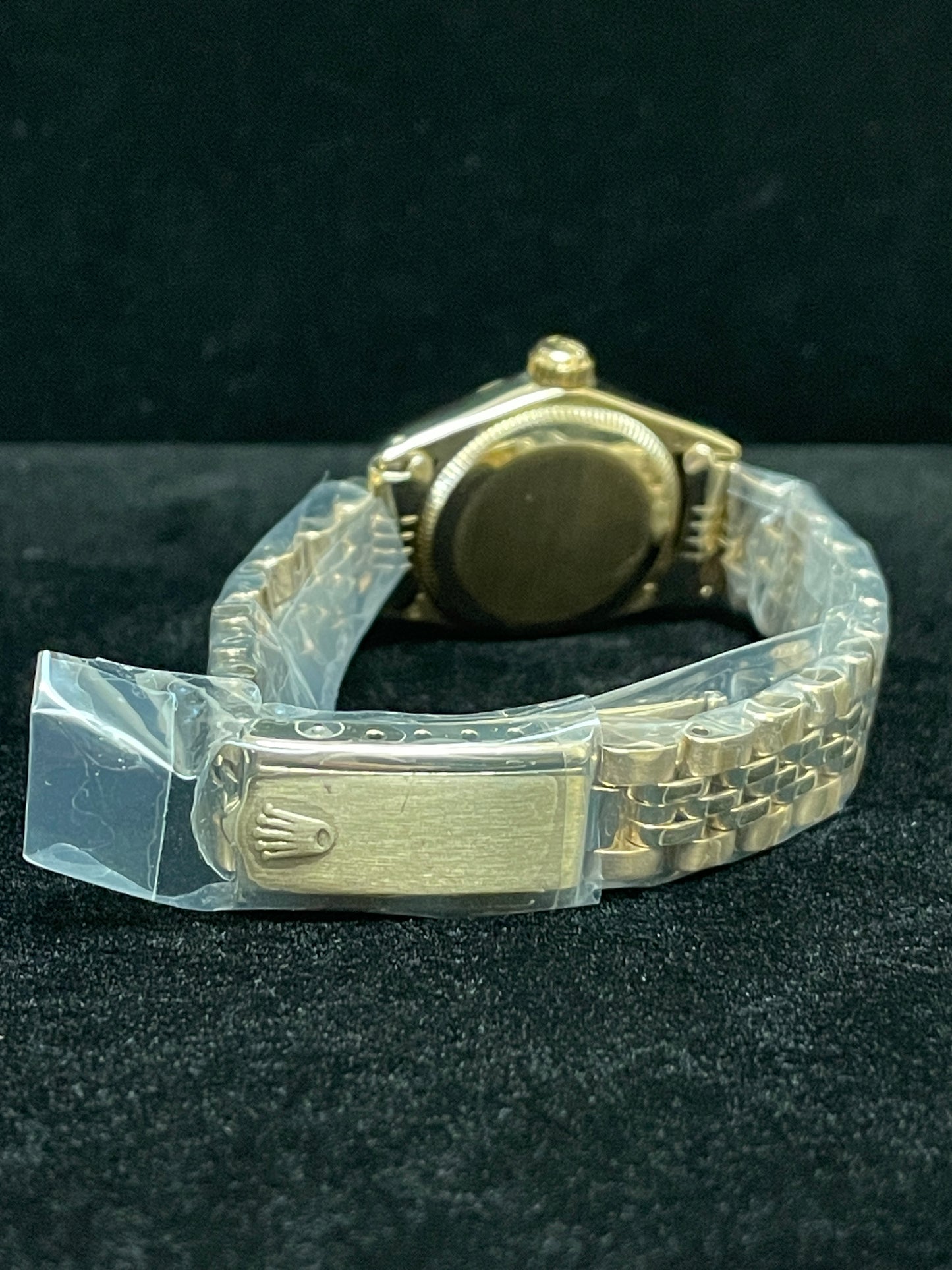 1978 Rolex Ladies Oyster Perpetual 6719 Champagne Dial Jubilee YG 14kt 26mm