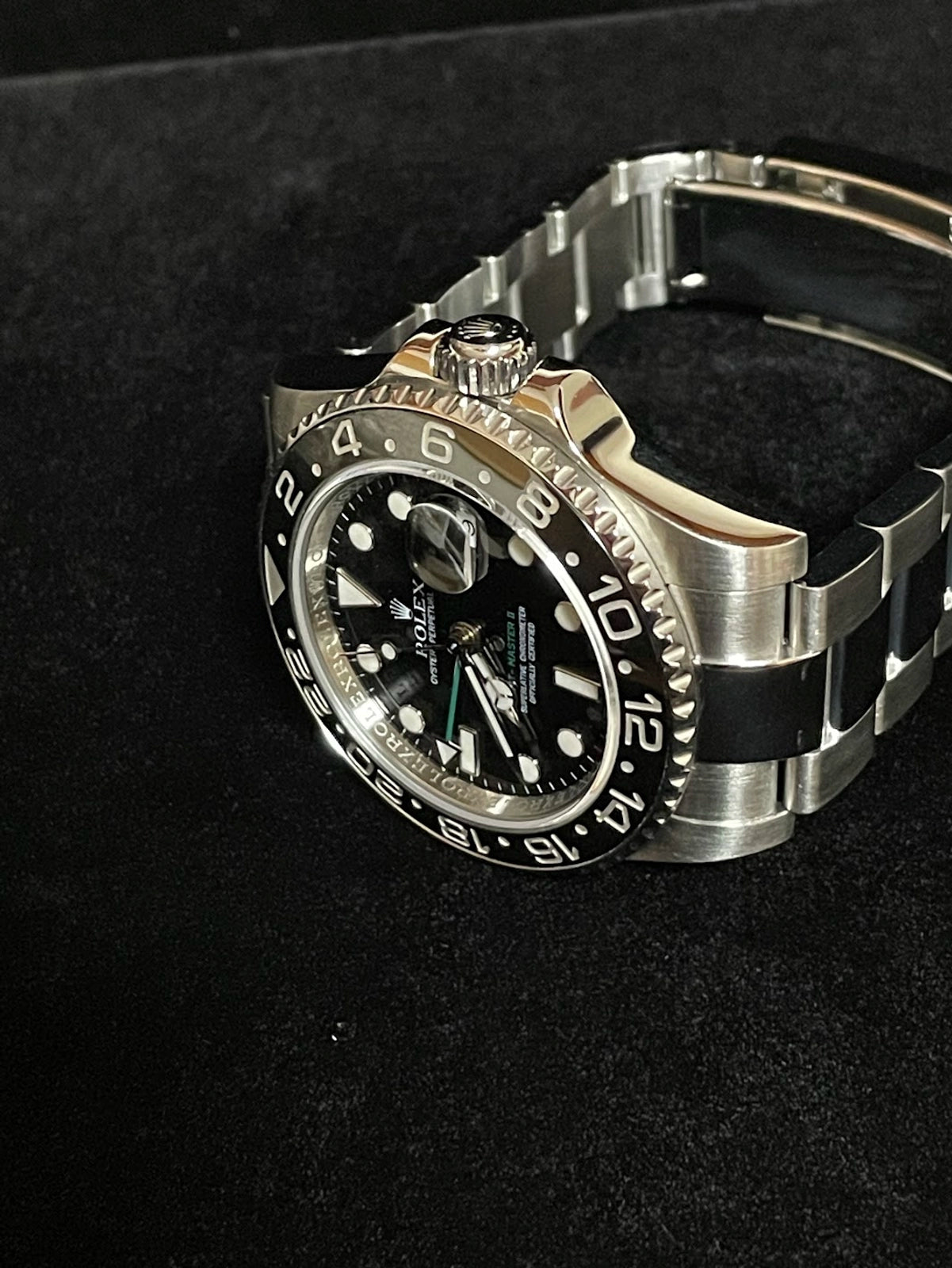 2008 Rolex GMT-Master II 116710LN Black Dial SS Oyster With Papers 40mm
