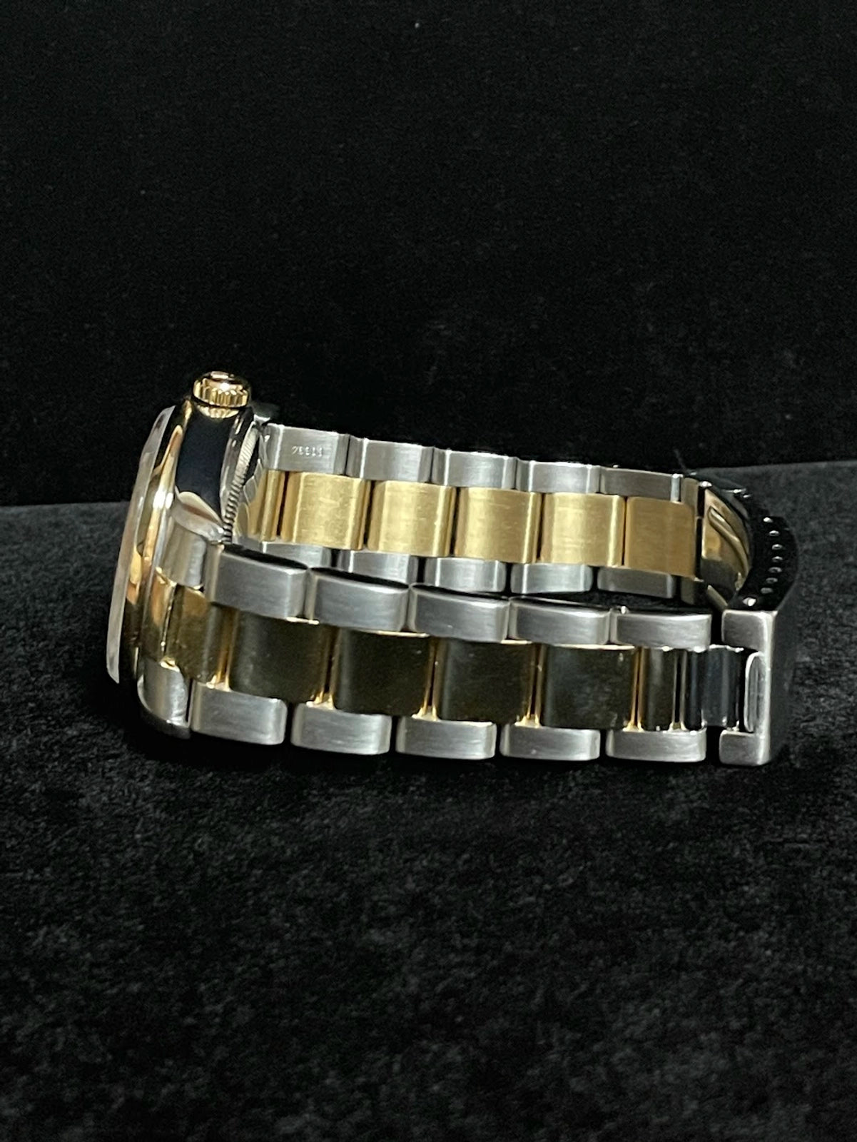 Rolex Datejust 16203 Champagne Stick Dial TT 18kt Oyster With Open Papers 36mm