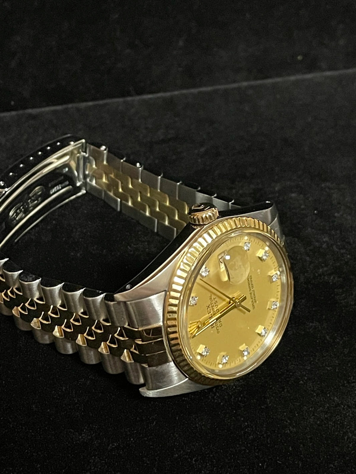 1984 Rolex Datejust 16013 Champagne Diamond Dial TT 18kt Jubilee No Papers 36mm