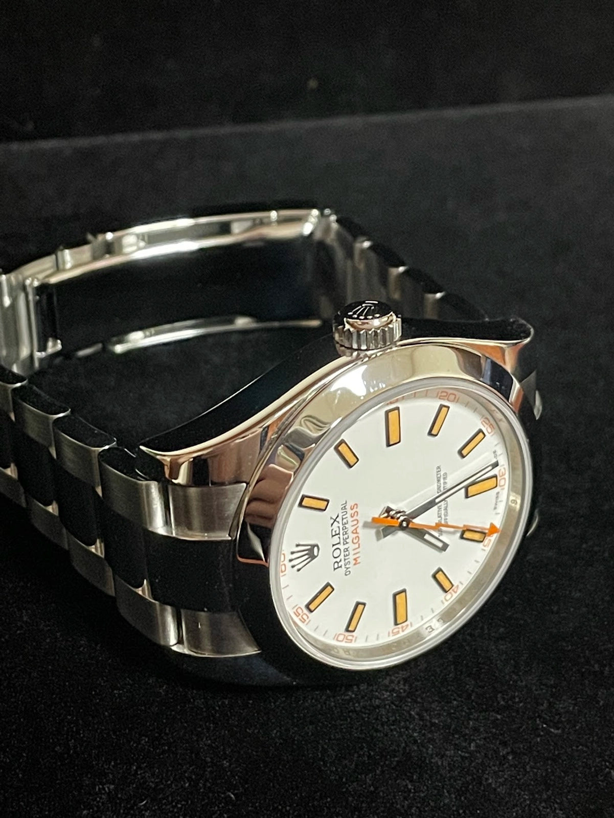 2008 Rolex Milgauss 116400 White Dial SS Oyster With Papers 40mm