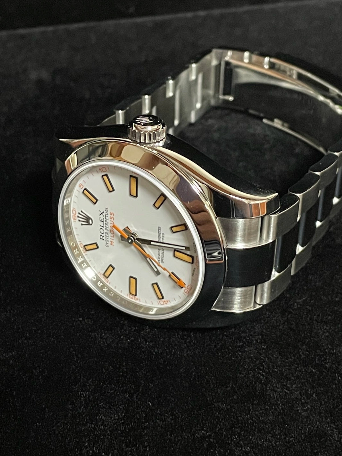 2008 Rolex Milgauss 116400 White Dial SS Oyster With Papers 40mm