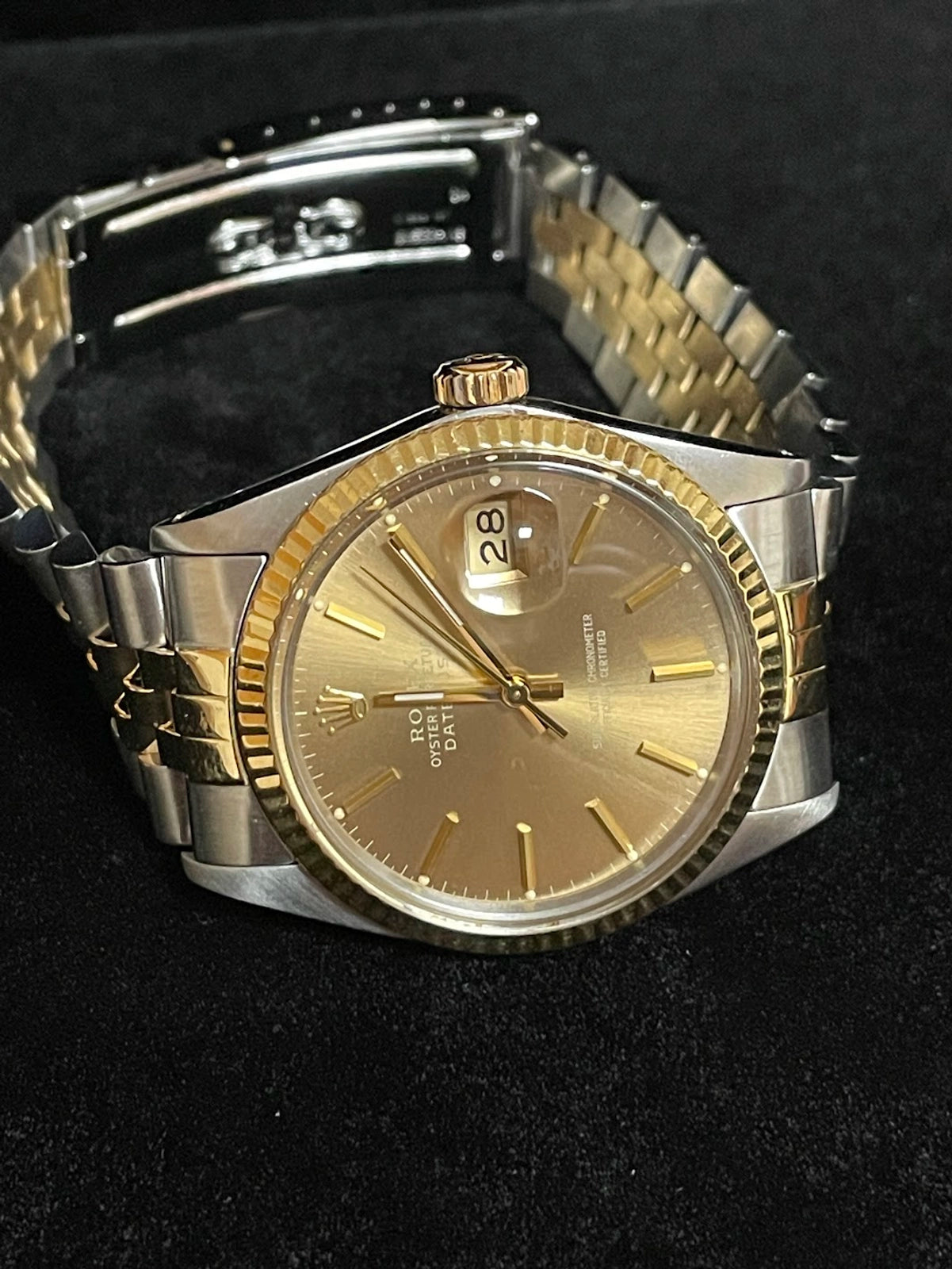 1987 Rolex Datejust 16013 Tobacco Bronze Dial TT Jubilee No Papers 36mm