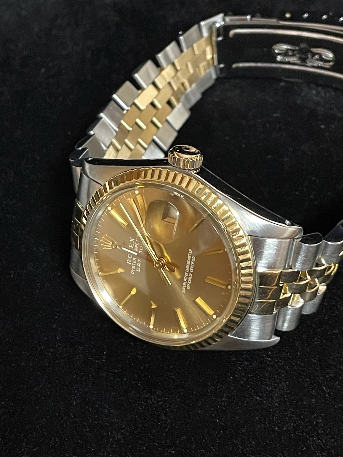 1987 Rolex Datejust 16013 Tobacco Bronze Dial TT Jubilee No Papers 36mm