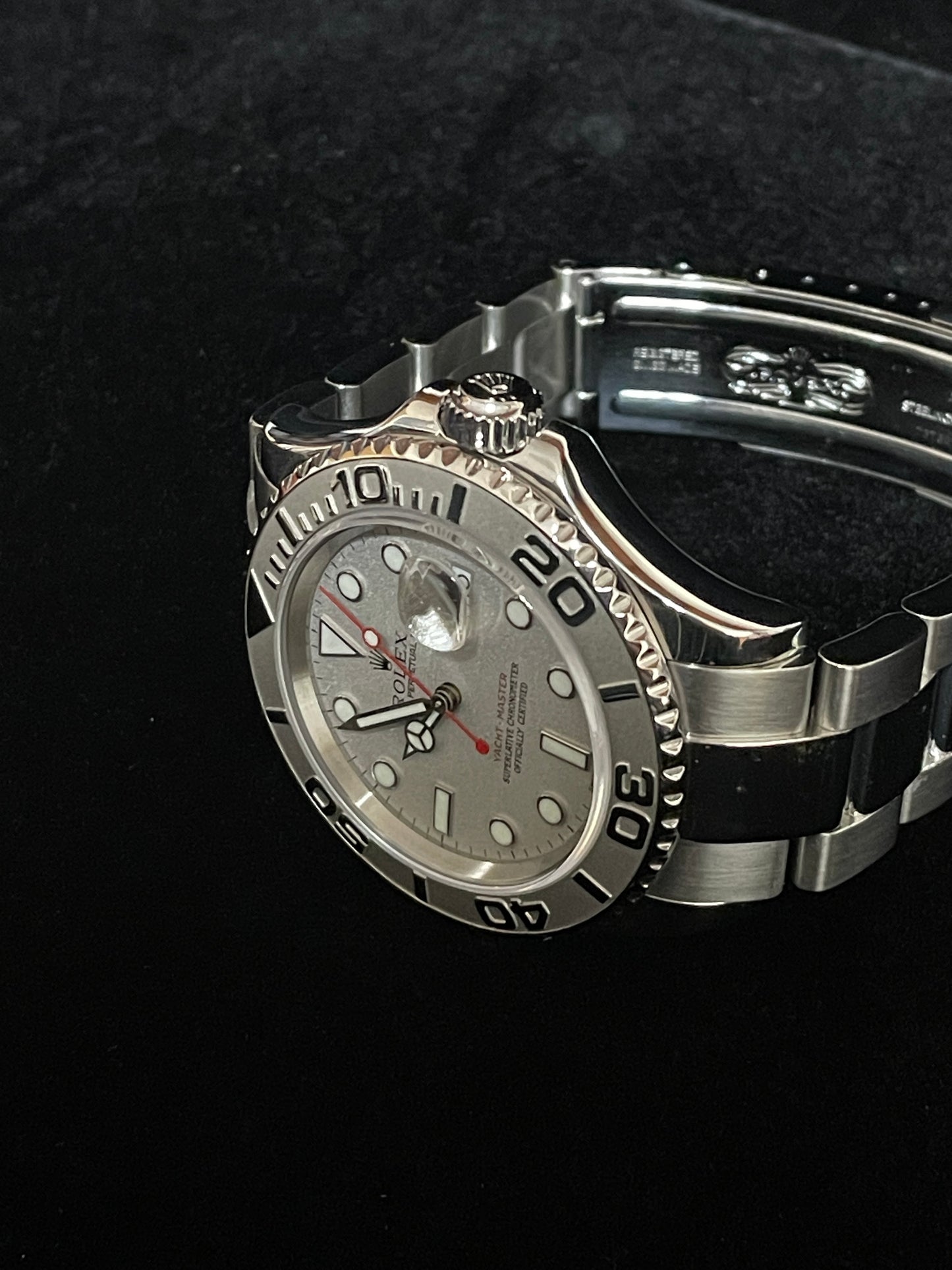 2004 Rolex Yacht-Master 16622 Platinum Dial SS Oyster No Papers 40mm