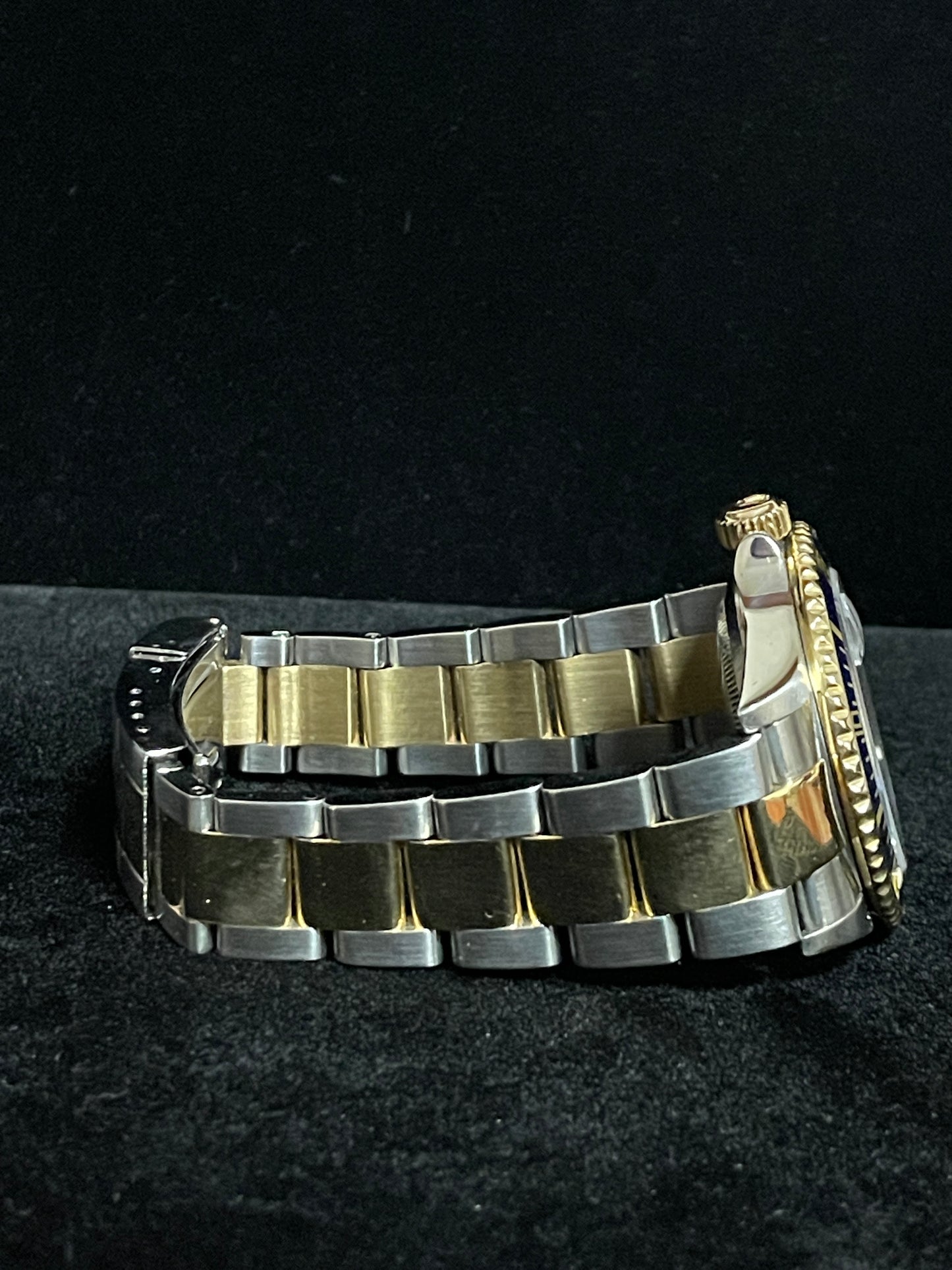 2004 Rolex Submariner 16613 Blue Dial TT No Holes SEL Gold Oyster No Papers 40mm