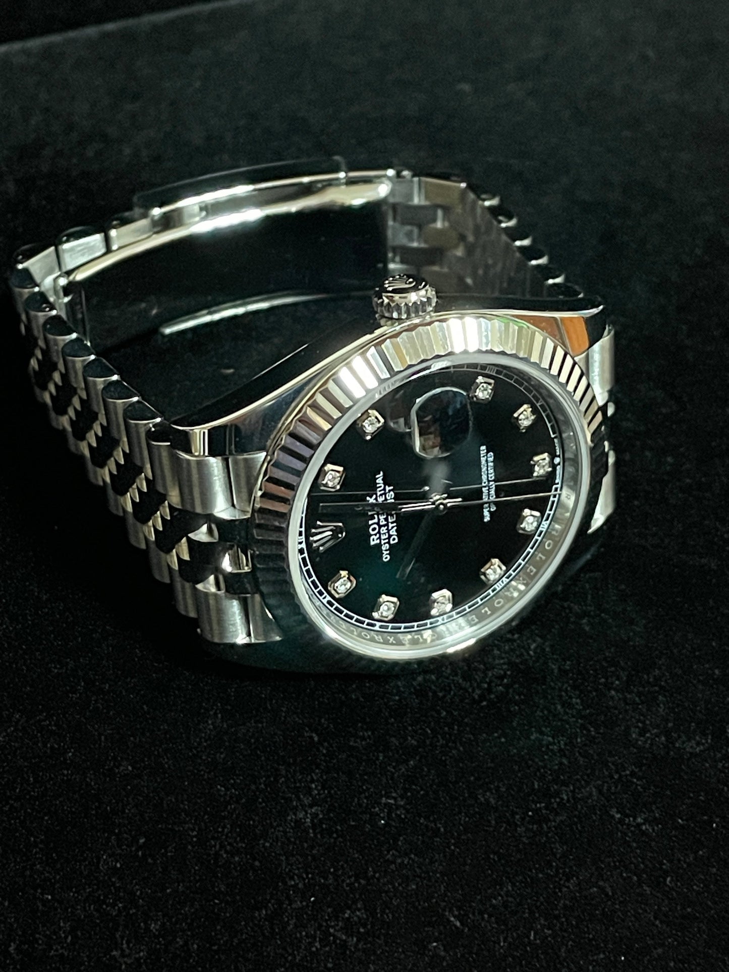 2024 Rolex Datejust 126334 Black Diamond Dial SS Jubilee With Papers 41mm
