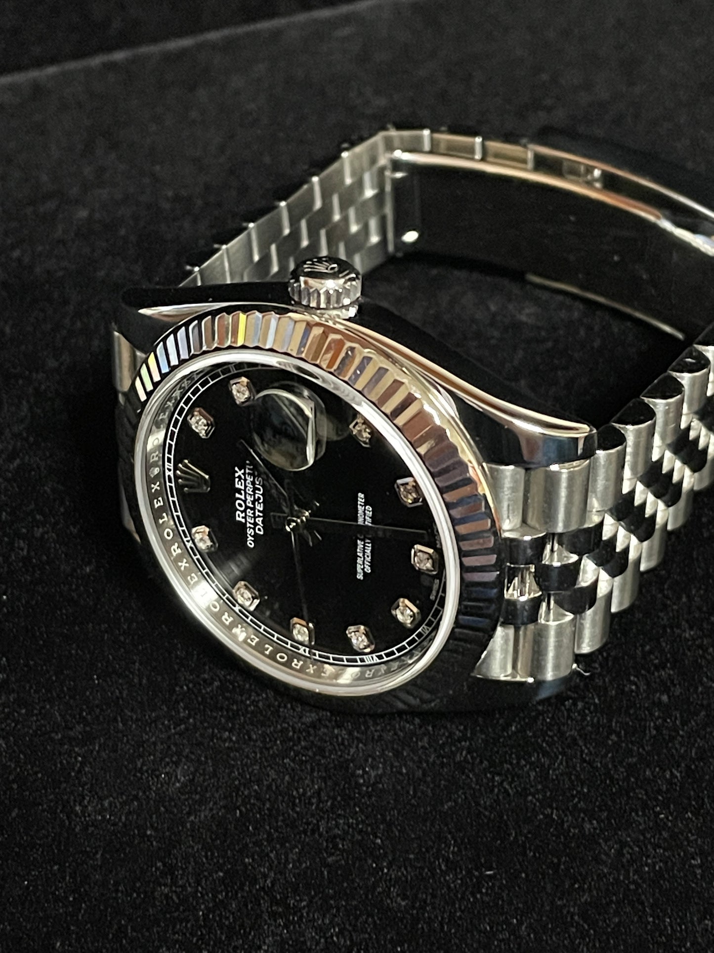 2018 Rolex Datejust 126334 Black Diamond Dial SS Jubilee No Papers 41mm