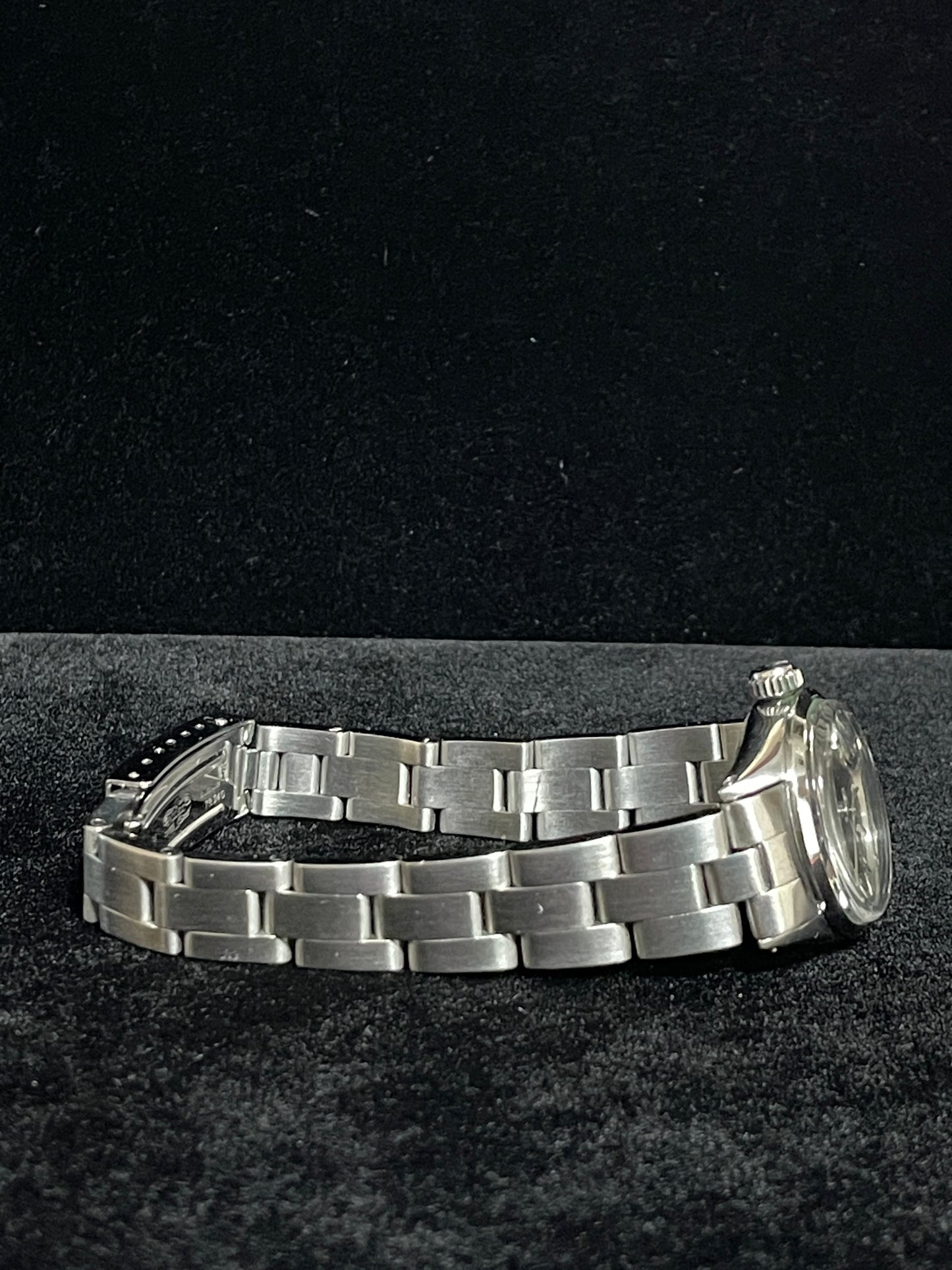 Rolex Ladies Date 6516 Black Dial SS Oyster No Papers 26mm
