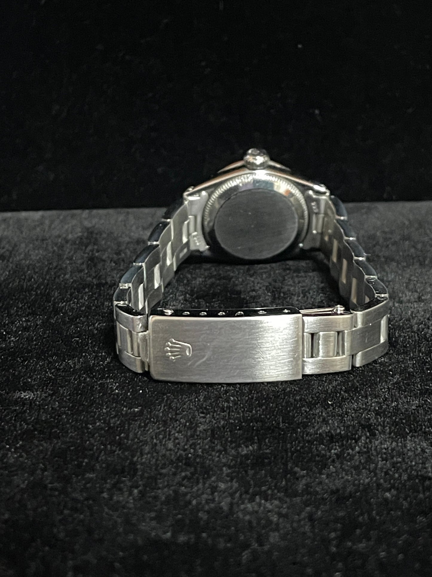 Rolex Ladies Date 6516 Black Dial SS Oyster No Papers 26mm