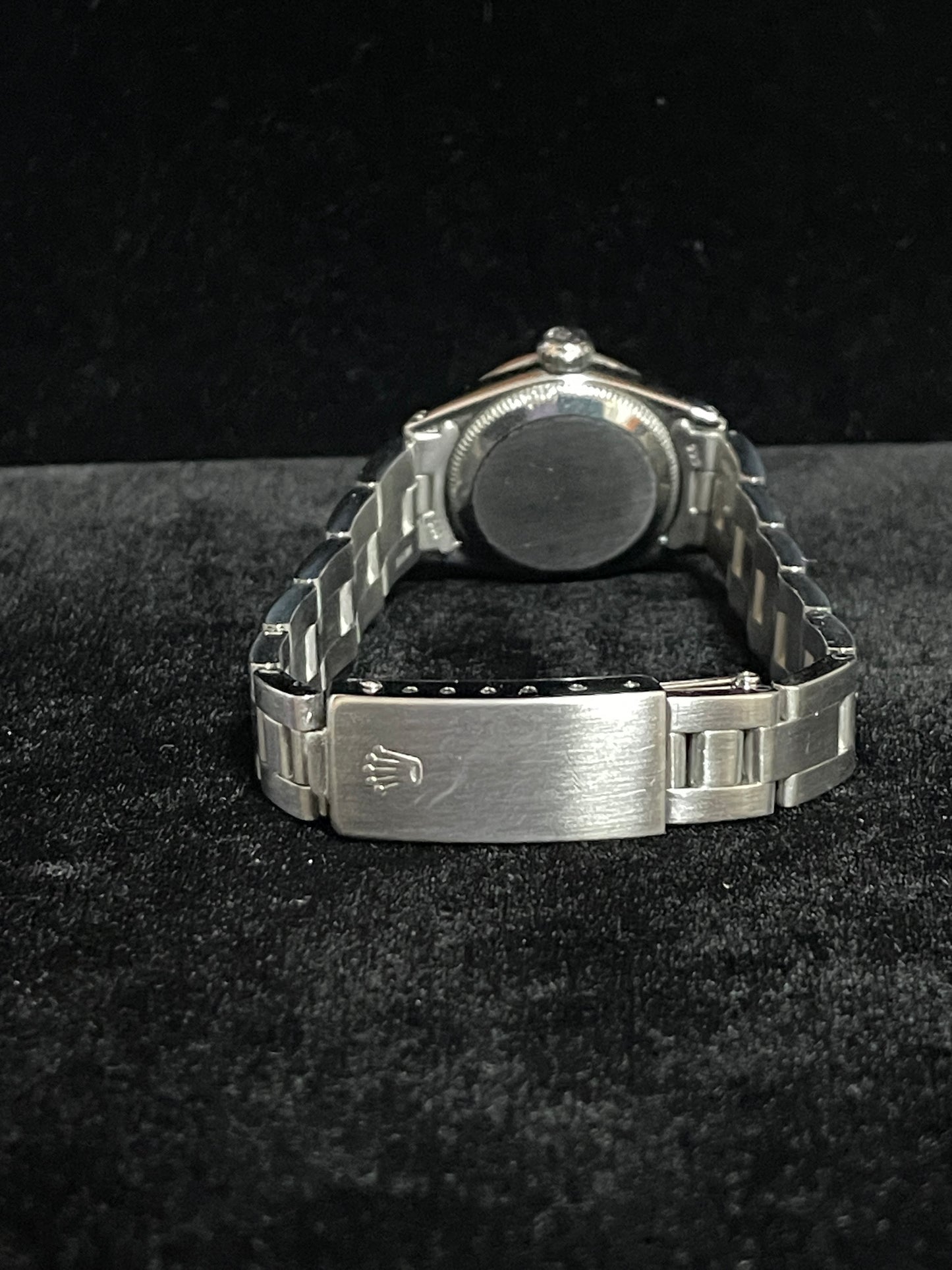 Rolex Ladies Date 6516 Black Dial SS Oyster No Papers 26mm
