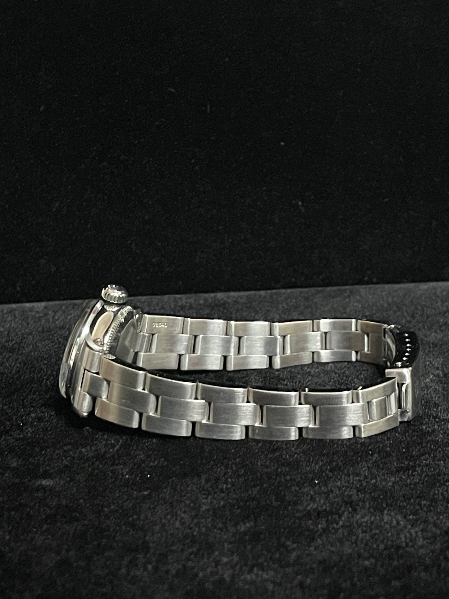 Rolex Ladies Date 6516 Black Dial SS Oyster No Papers 26mm