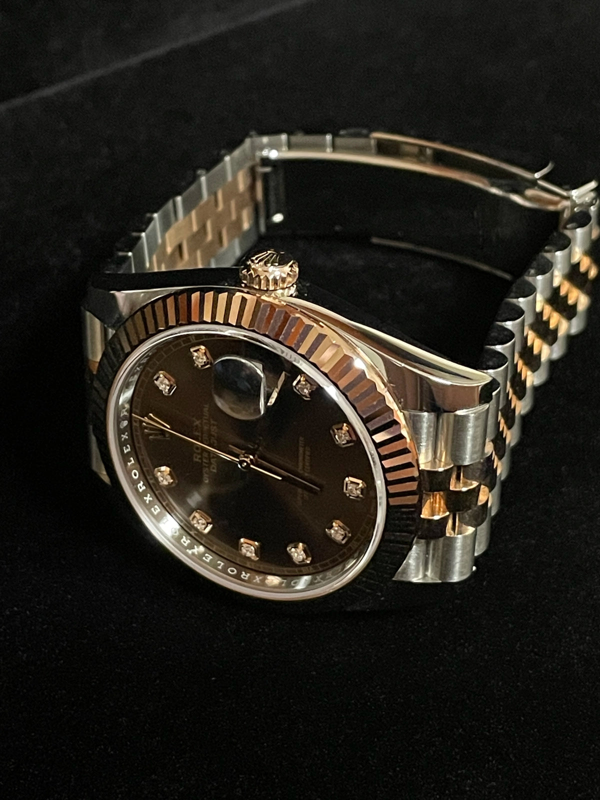 2023 Rolex Datejust 126331 Chocolate Diamond Dial TT Jubilee With Papers 41mm