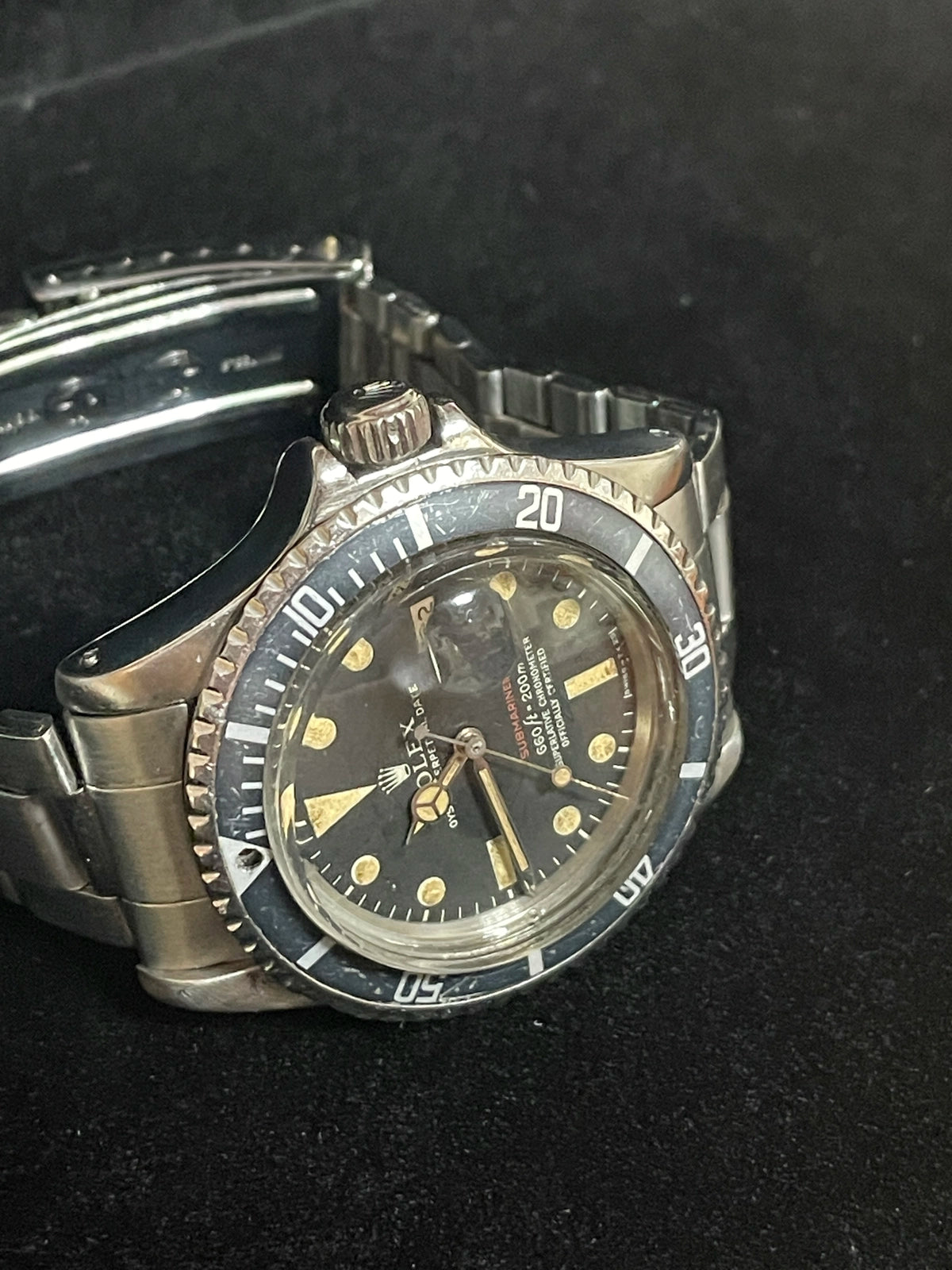 1972 Rolex Submariner 1680 Red Black Dial SS Oyster No Papers 40mm