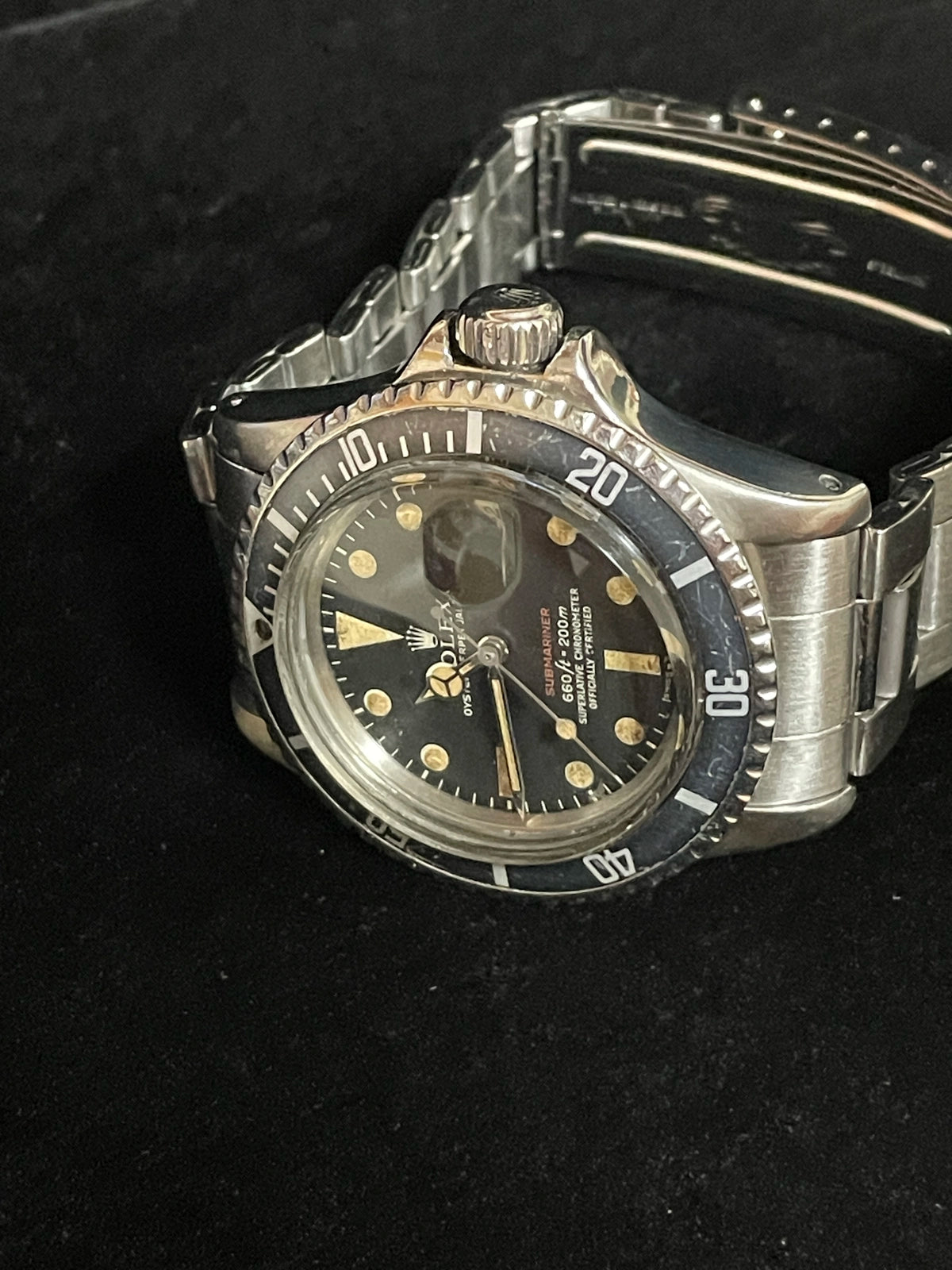 1972 Rolex Submariner 1680 Red Black Dial SS Oyster No Papers 40mm