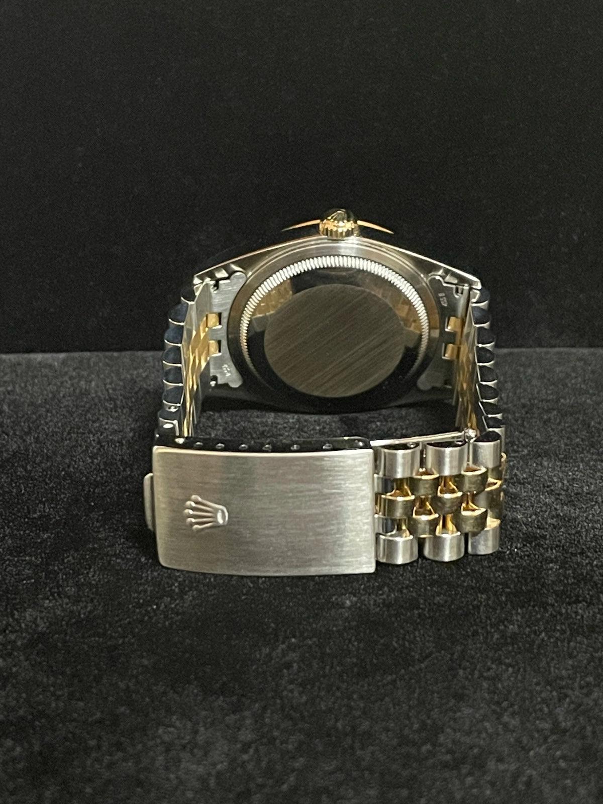 2000 Rolex Datejust 16233 Black Dial TT 18kt Jubilee No Papers 36mm