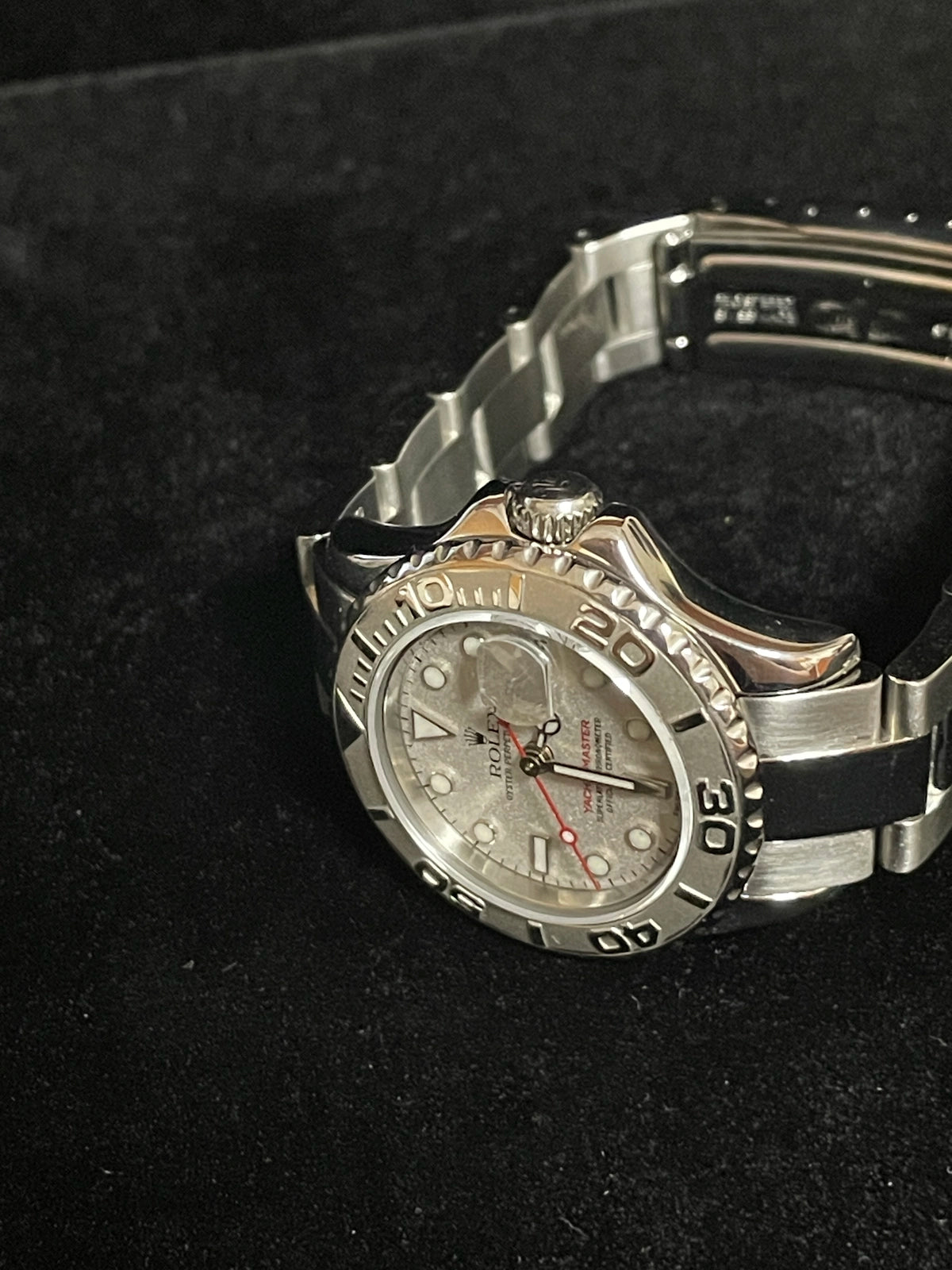 2000 Rolex Ladies Yacht-Master 169622 Platinum Dial SS Oyster No Papers 29mm