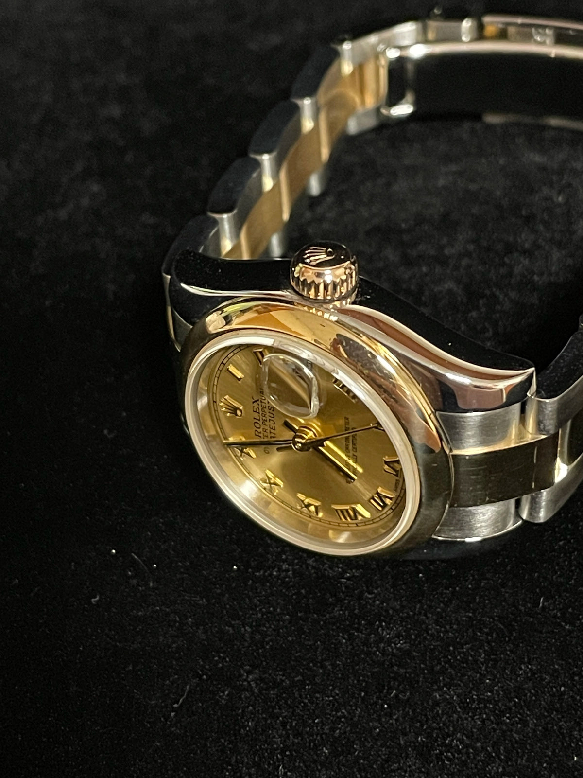2006 Rolex Ladies Datejust 179163 Champagne Roman Dial TT Oyster No Papers 26mm