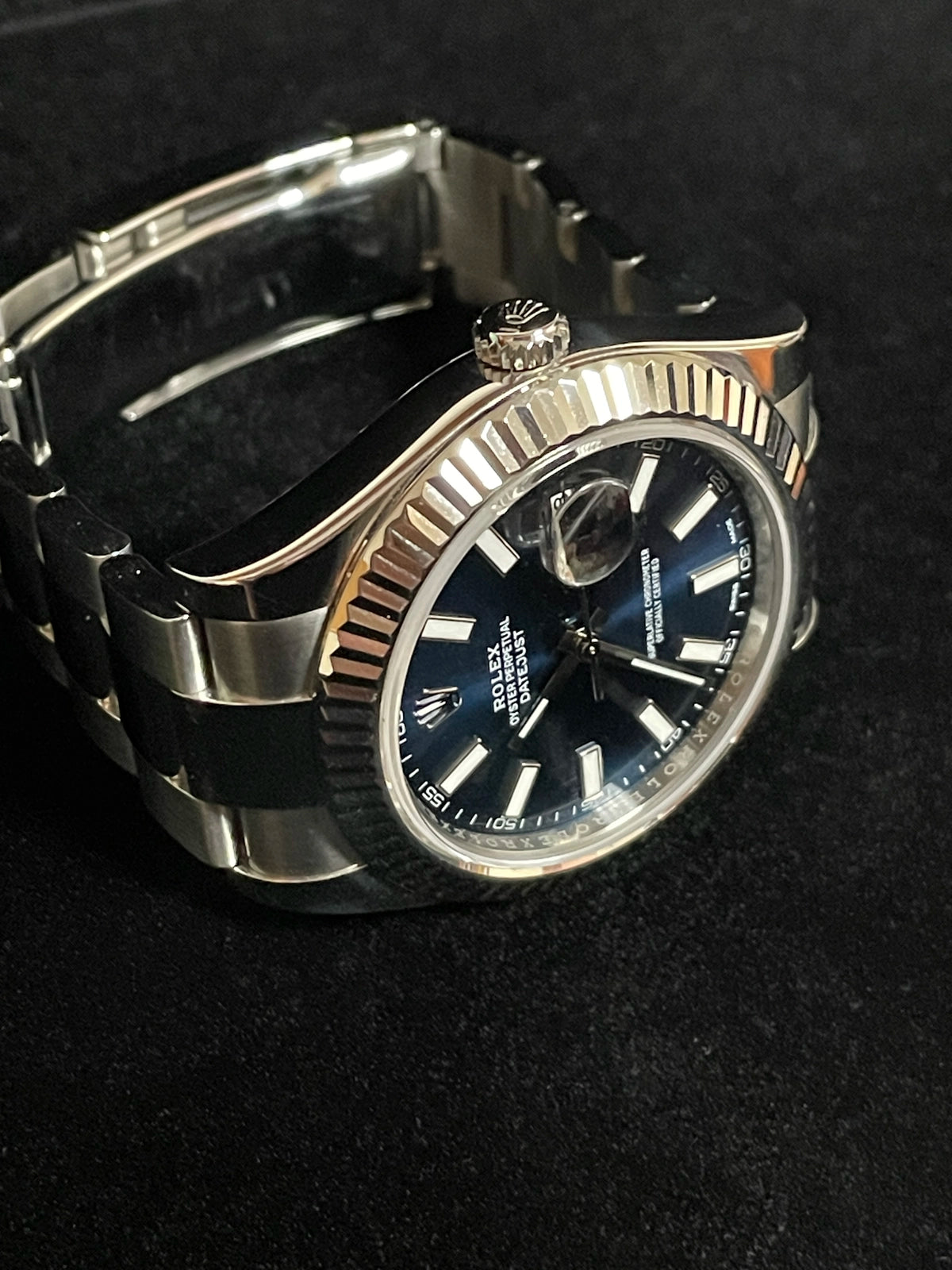 2014 Rolex Datejust 116334 Blue Dial SS Oyster No Papers 41mm