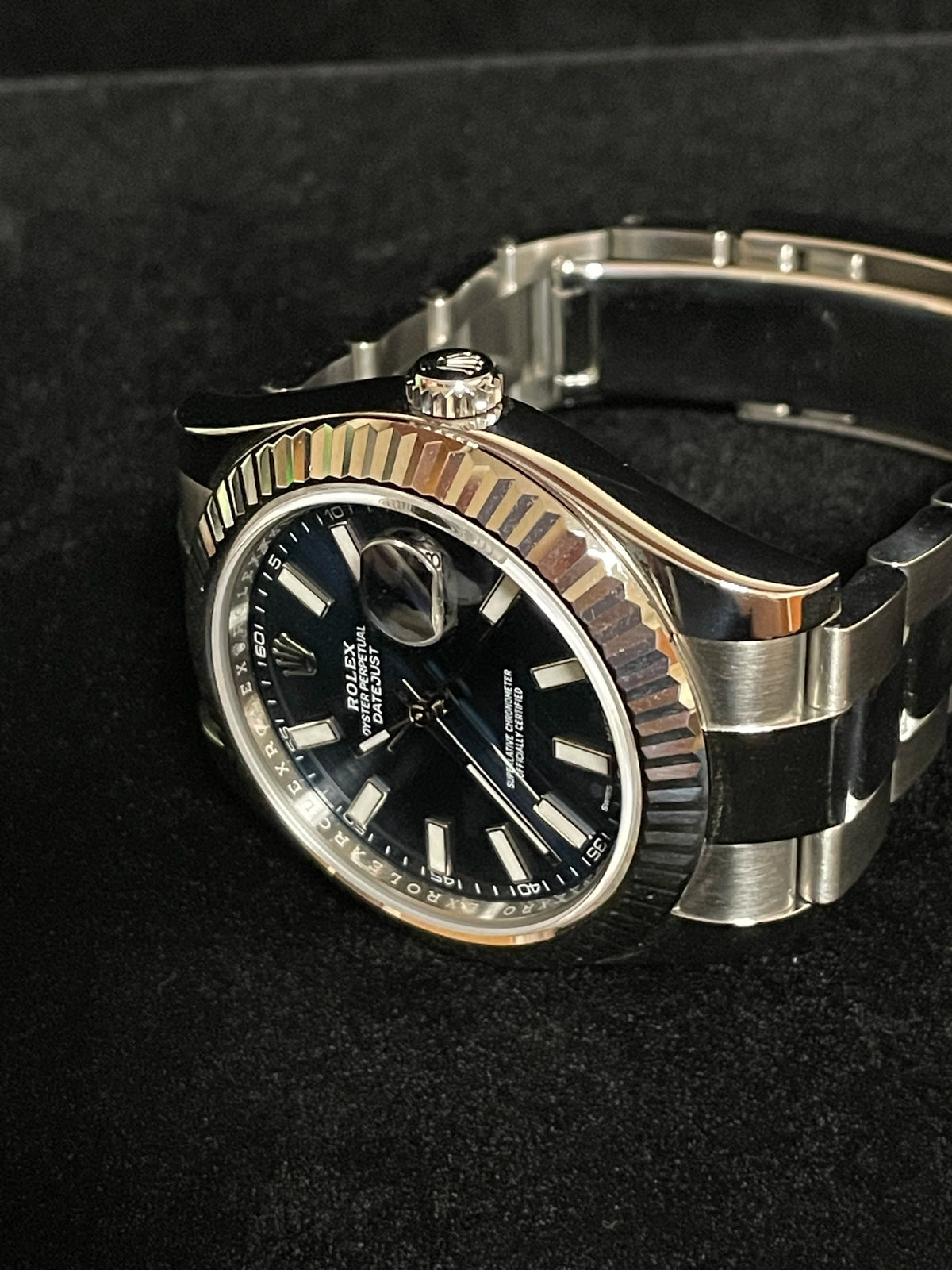 2014 Rolex Datejust 116334 Blue Dial SS Oyster No Papers 41mm
