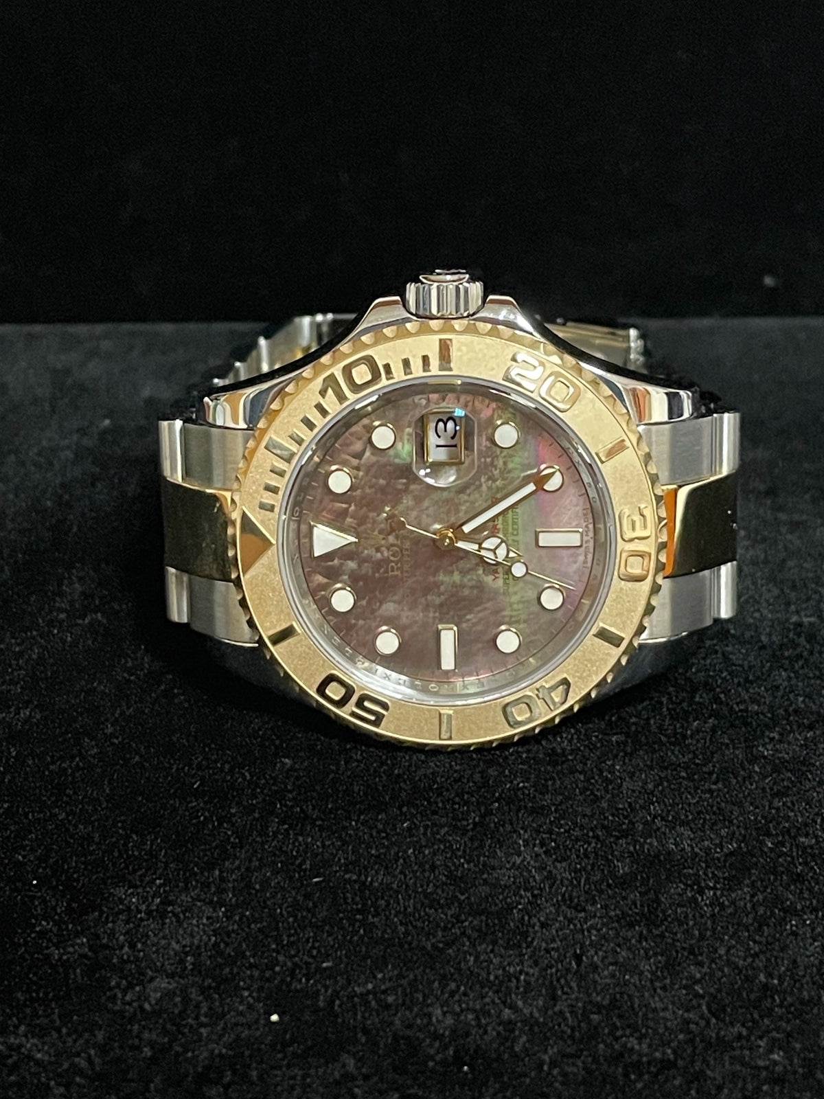 2015 Rolex Yacht-Master 16623 Tahitian Mother of Pearl Dial TT Oyster With Papers 40mm