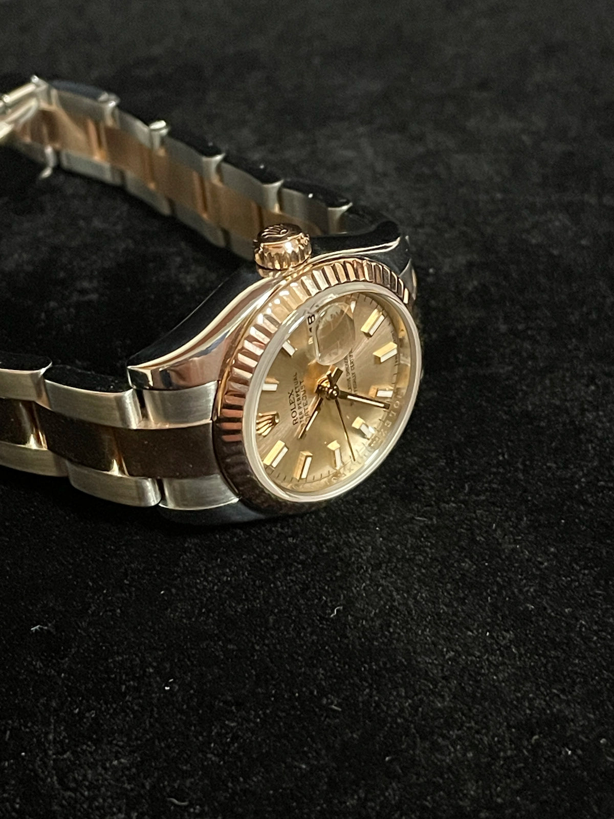 2009 Rolex Ladies Datejust 179171 Pink Stick Dial TT Rose Oyster No Papers 26mm