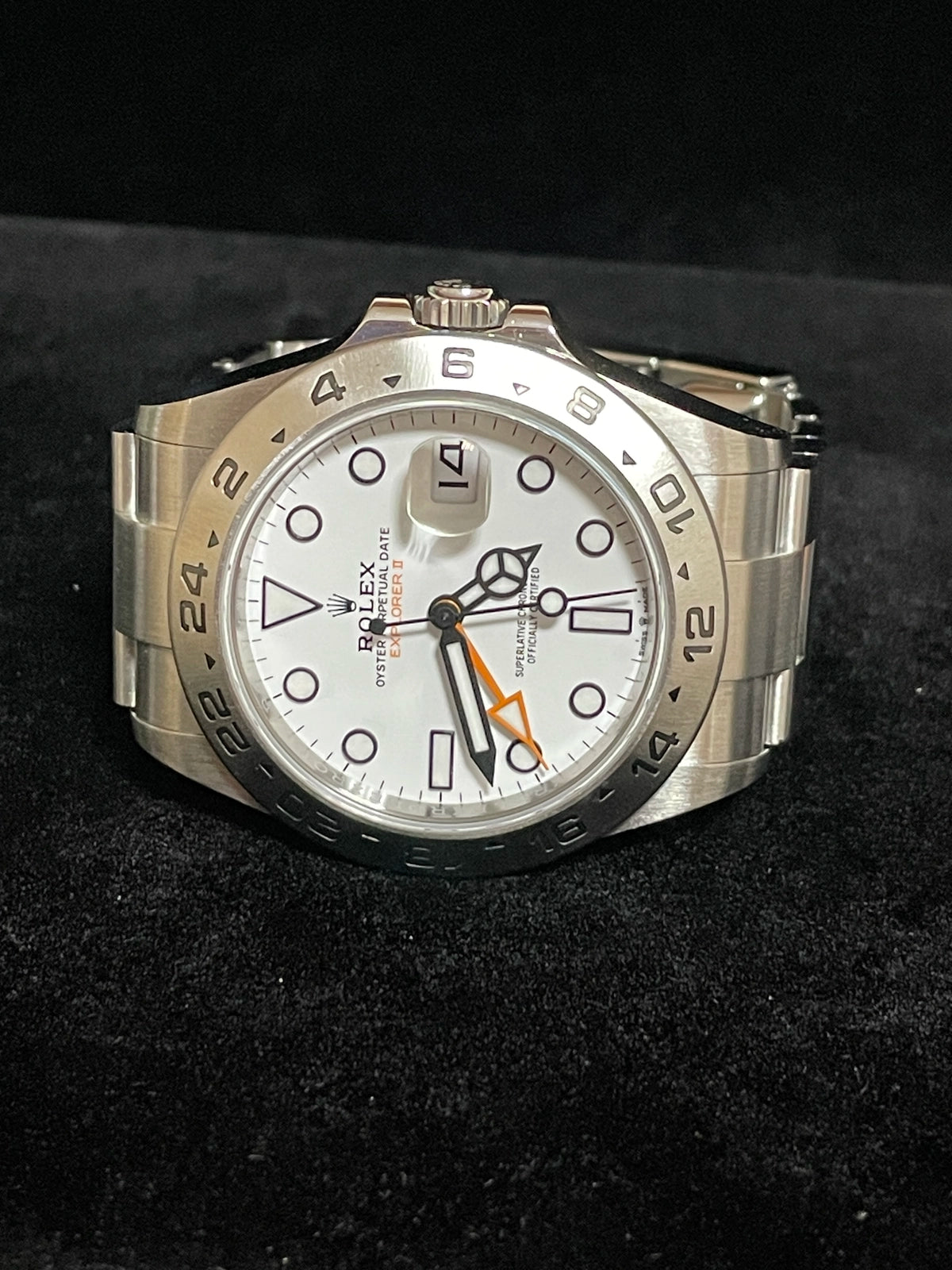 2025 Rolex Explorer II 226570 Polar White Dial SS Oyster No Papers 42mm
