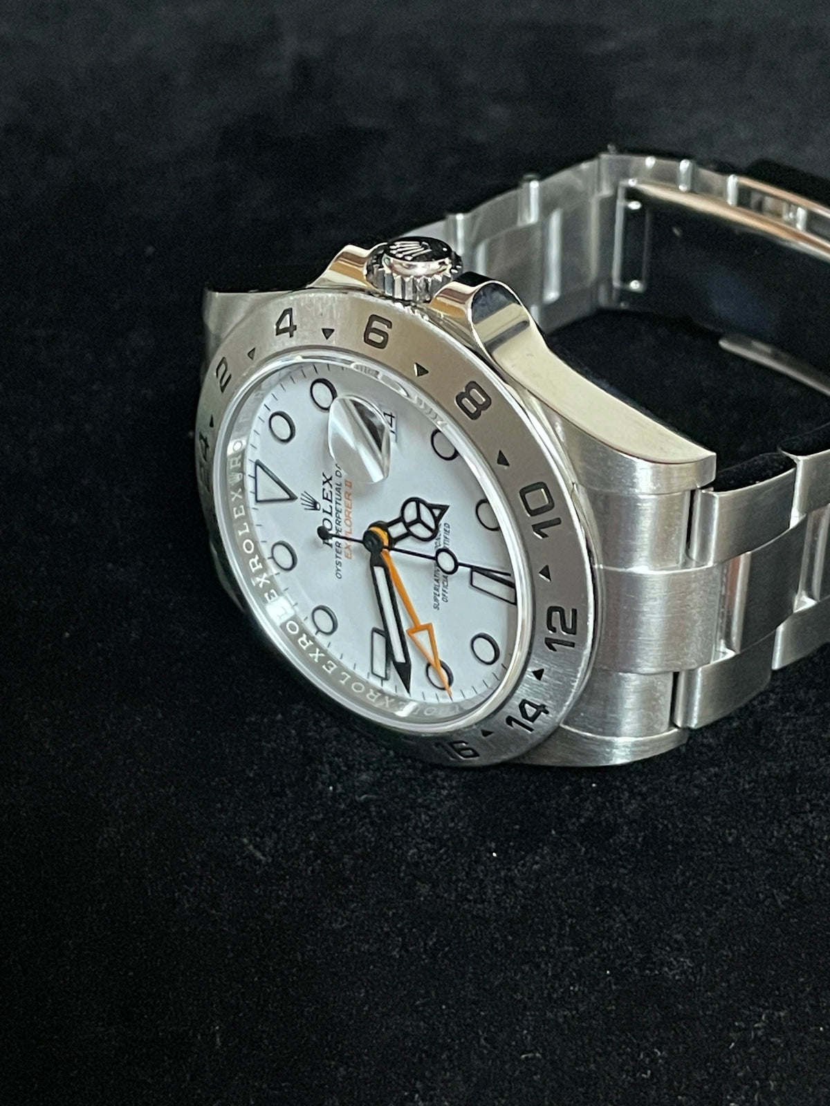2025 Rolex Explorer II 226570 Polar White Dial SS Oyster No Papers 42mm