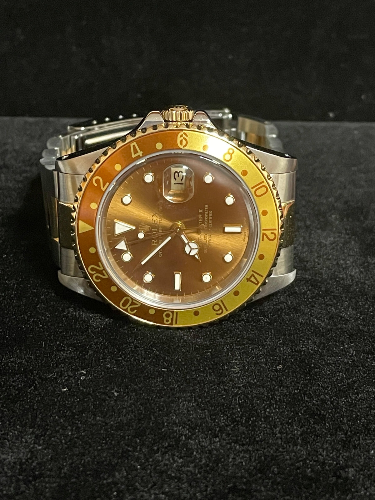 1989 Rolex GMT-Master II 16713 Rootbeer Dial TT Oyster No Papers 40mm