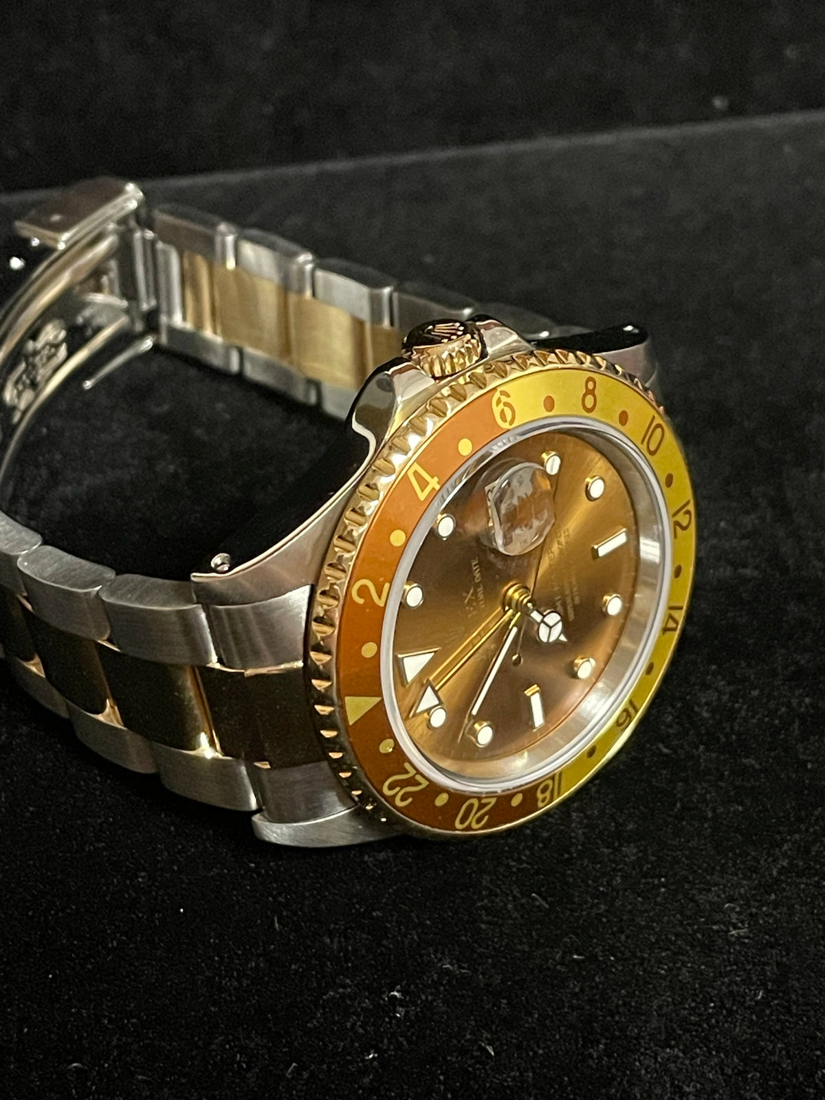 1989 Rolex GMT-Master II 16713 Rootbeer Dial TT Oyster No Papers 40mm