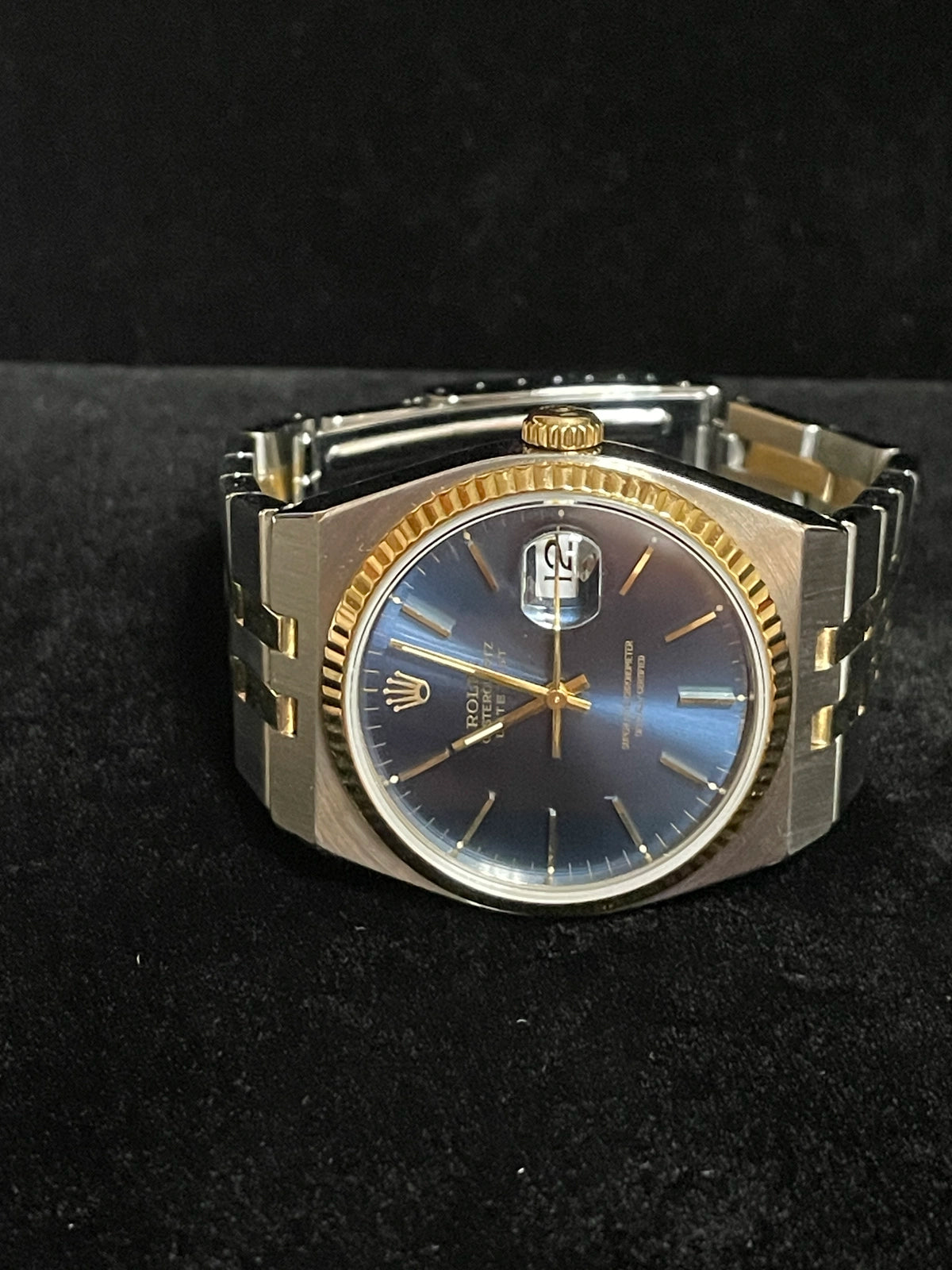 1995 Rolex Datejust 17013 Blue Dial TT Oysterquartz No Papers 36mm